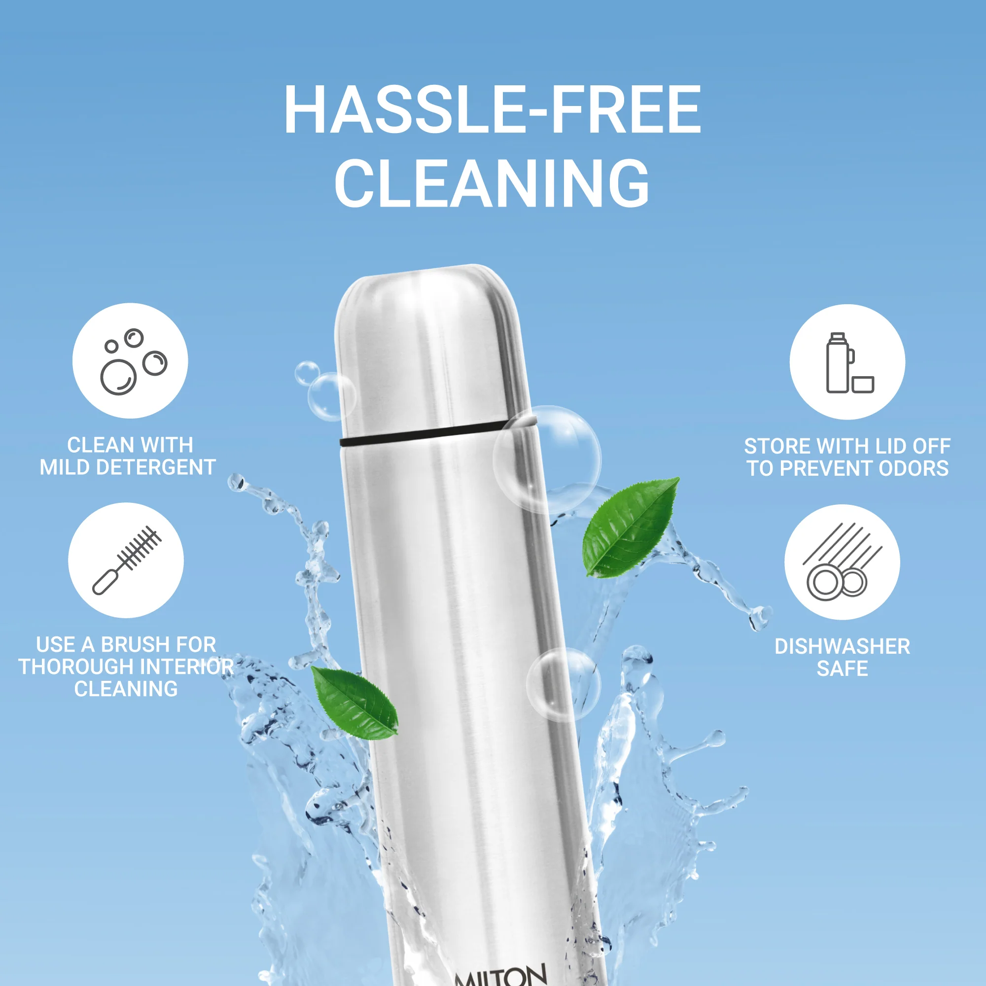 Flip Lid Thermosteel Bottle (Milton) - Image 5