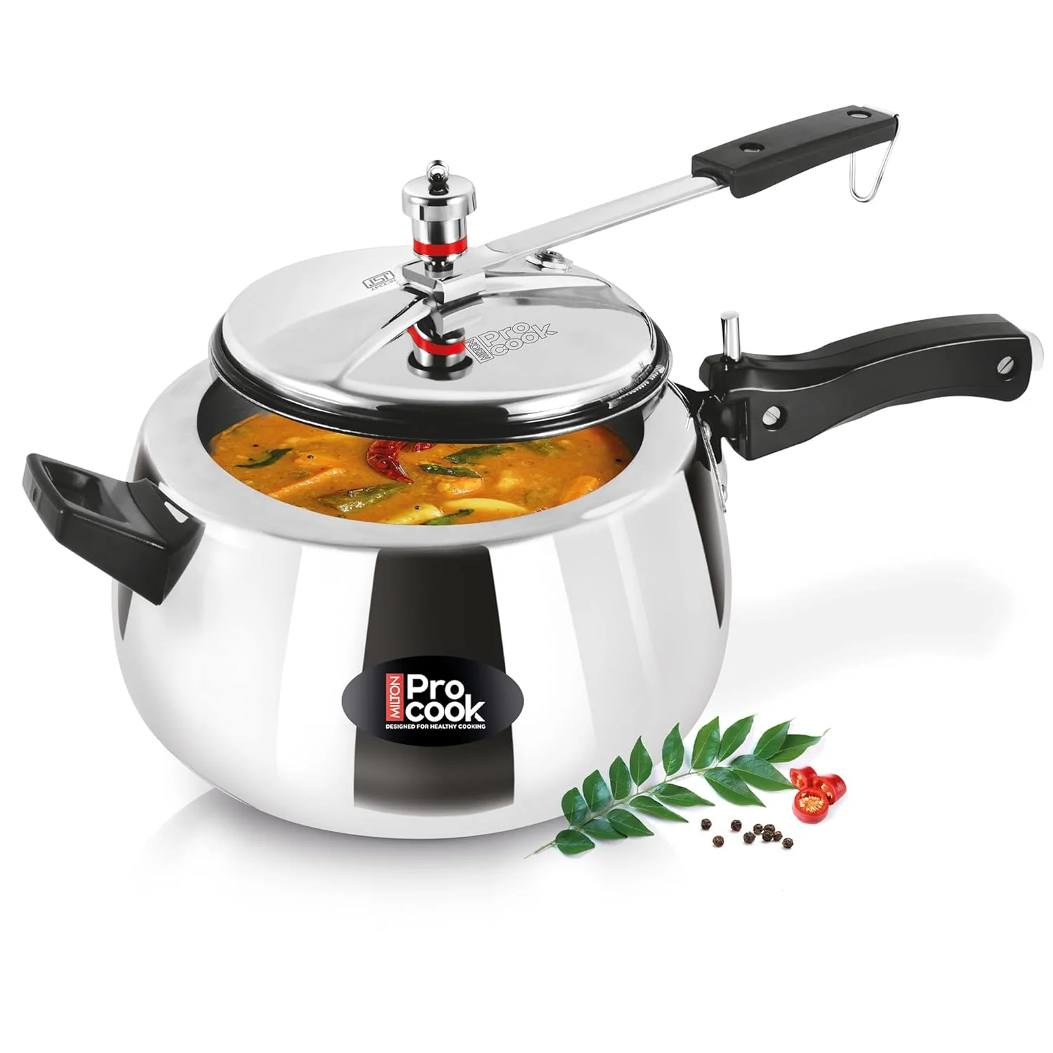 Inner Lid Curve Aluminium Induction Pressure Cooker (Milton Procook) - Image 11