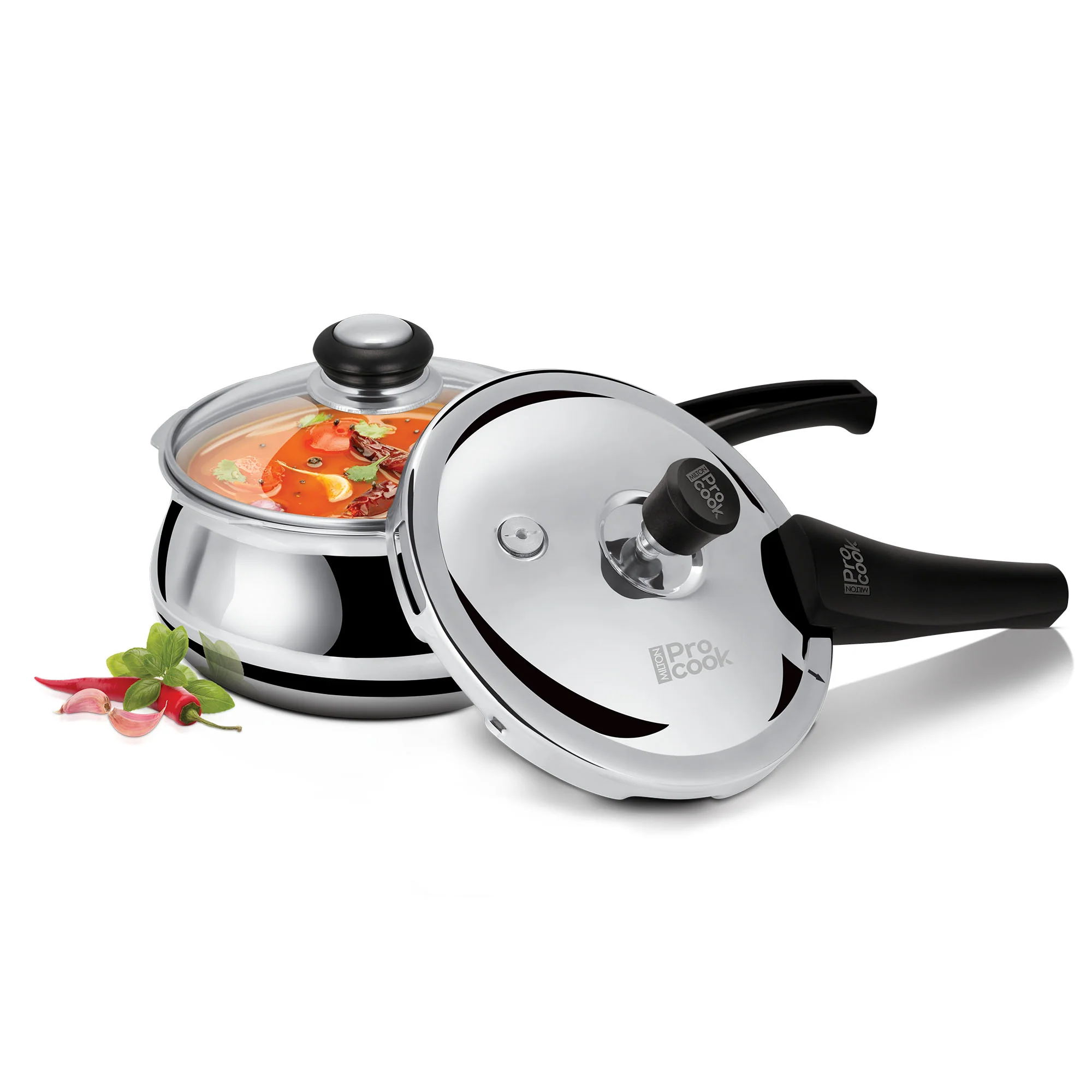 Pressure Cooker Outer Lid Curve Triply (Milton Procook) - Image 3