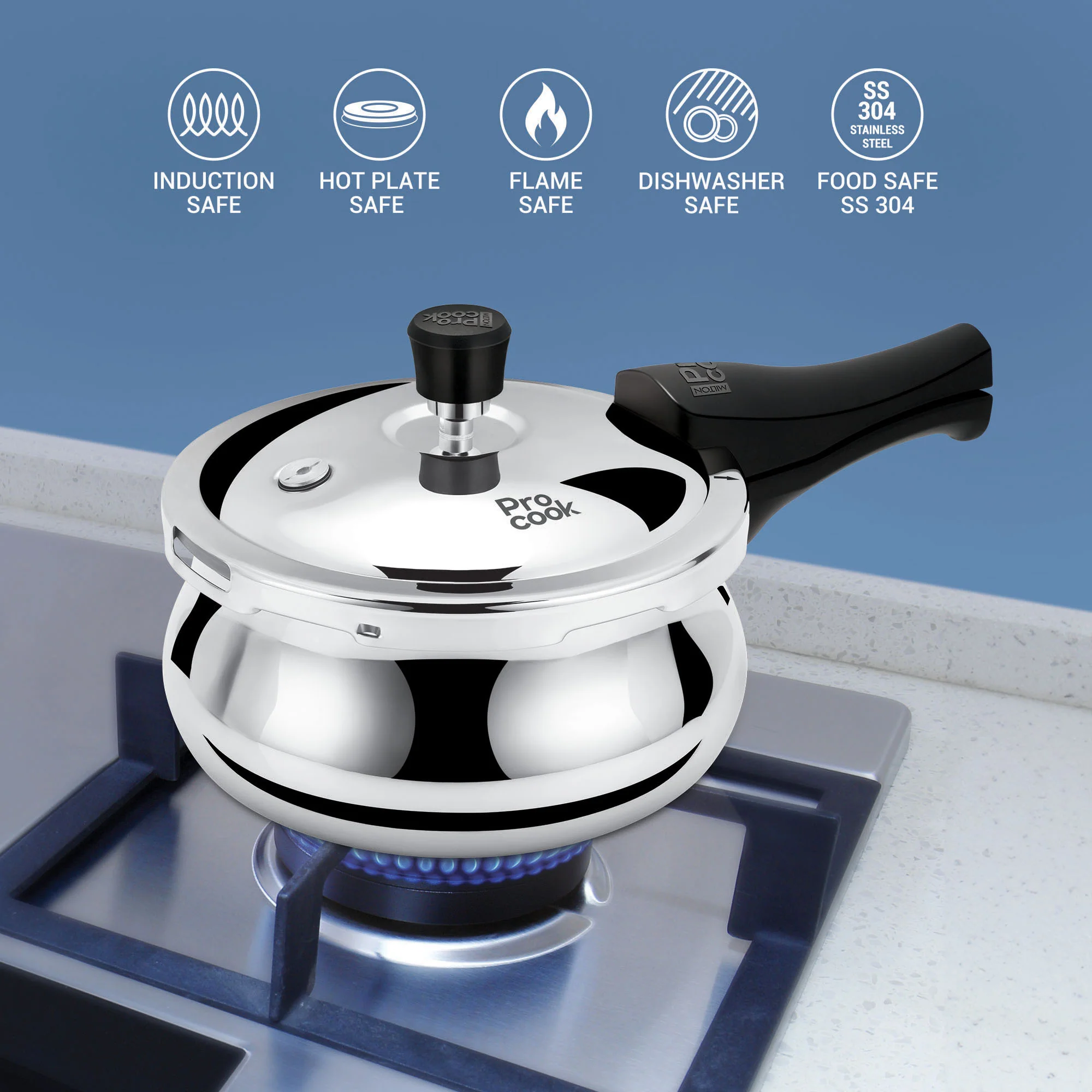 Pressure Cooker Outer Lid Curve Triply (Milton Procook) - Image 7