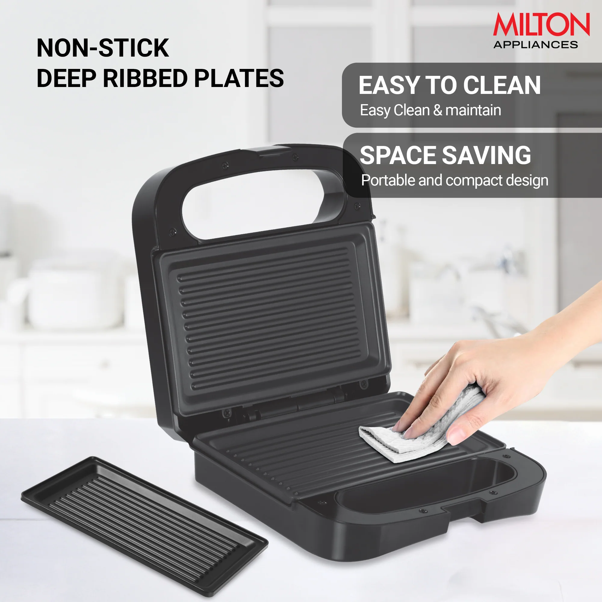 Sandwich Griller HSG022 (Milton) - Image 3