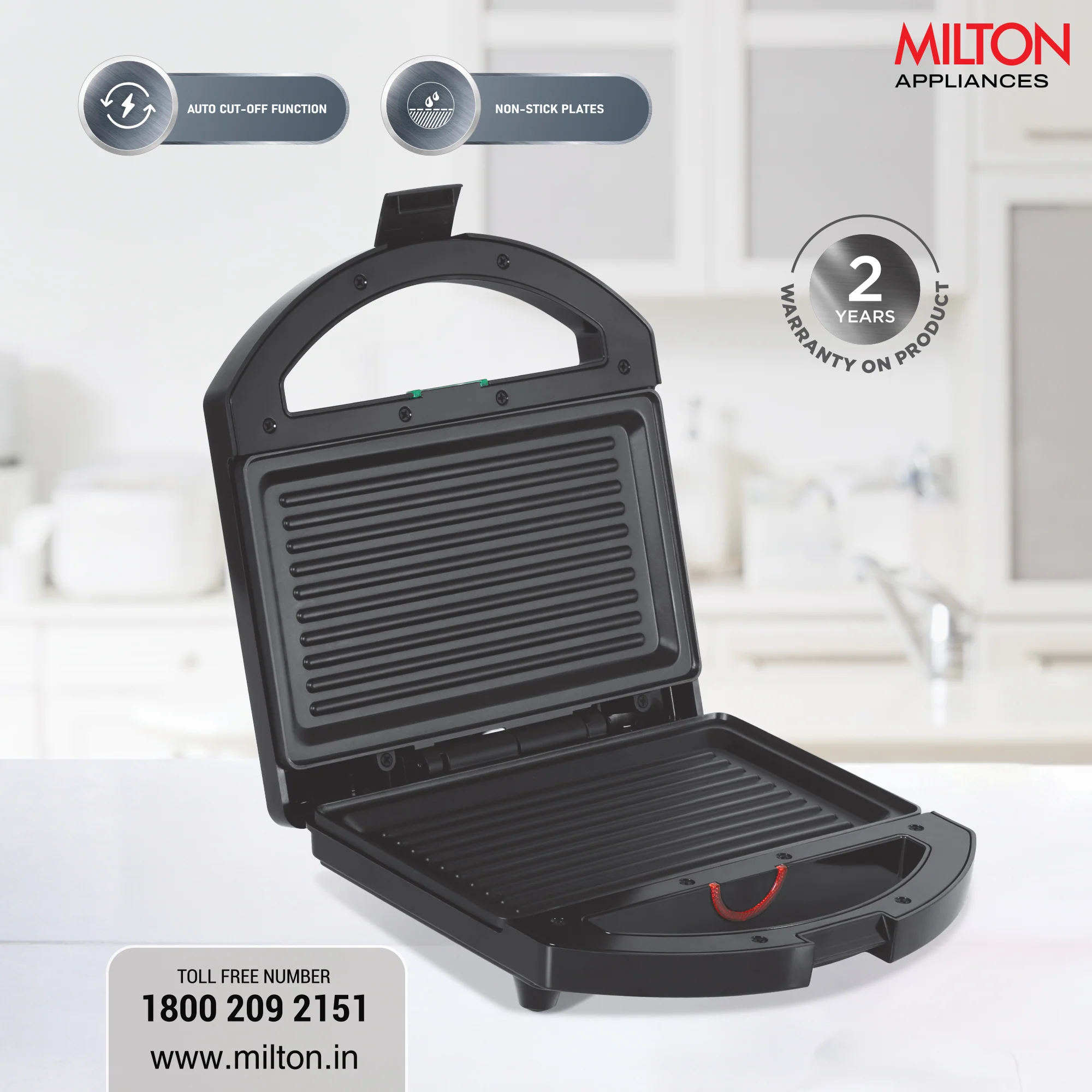 Sandwich Griller HSG044 (Milton) - Image 2