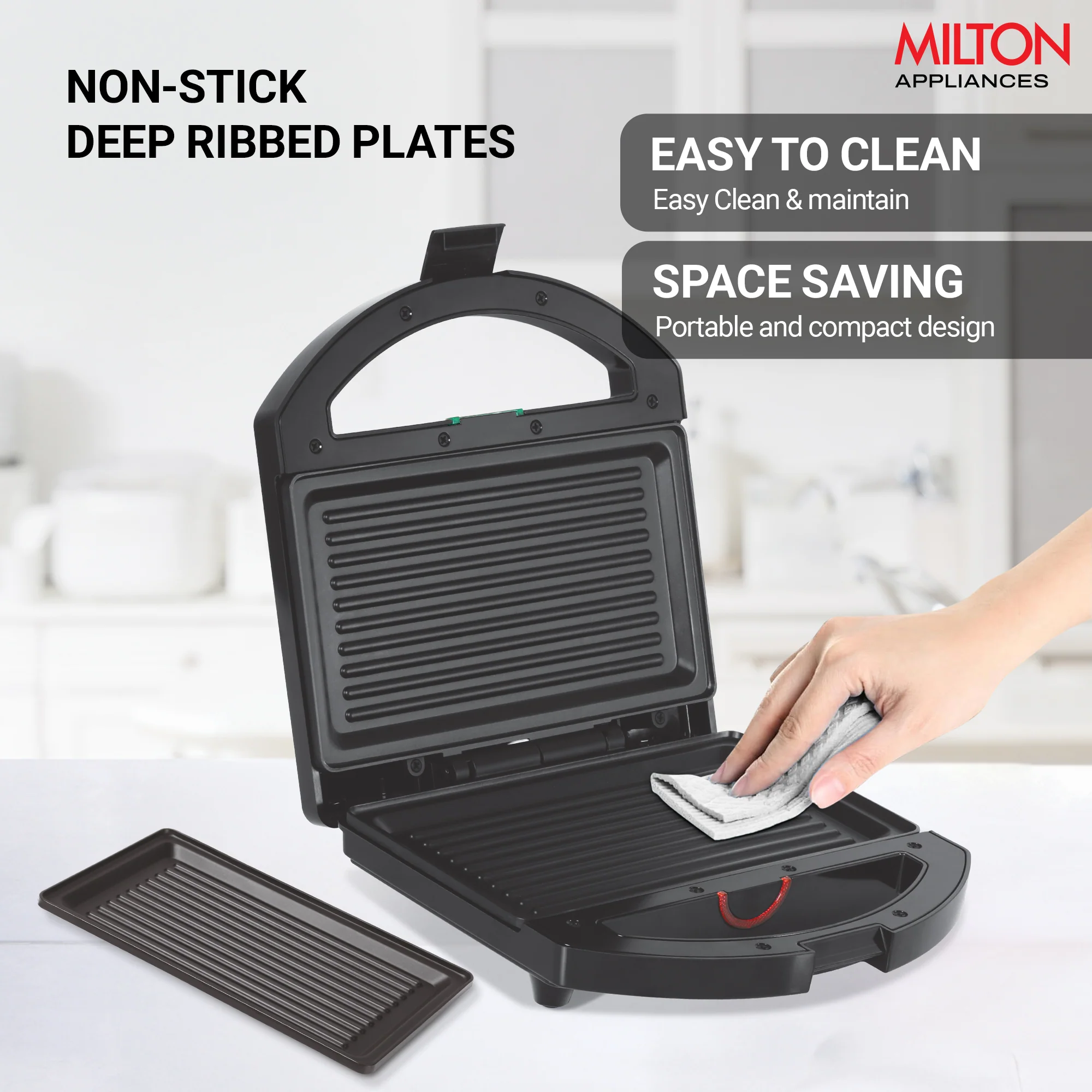 Sandwich Griller HSG044 (Milton) - Image 3
