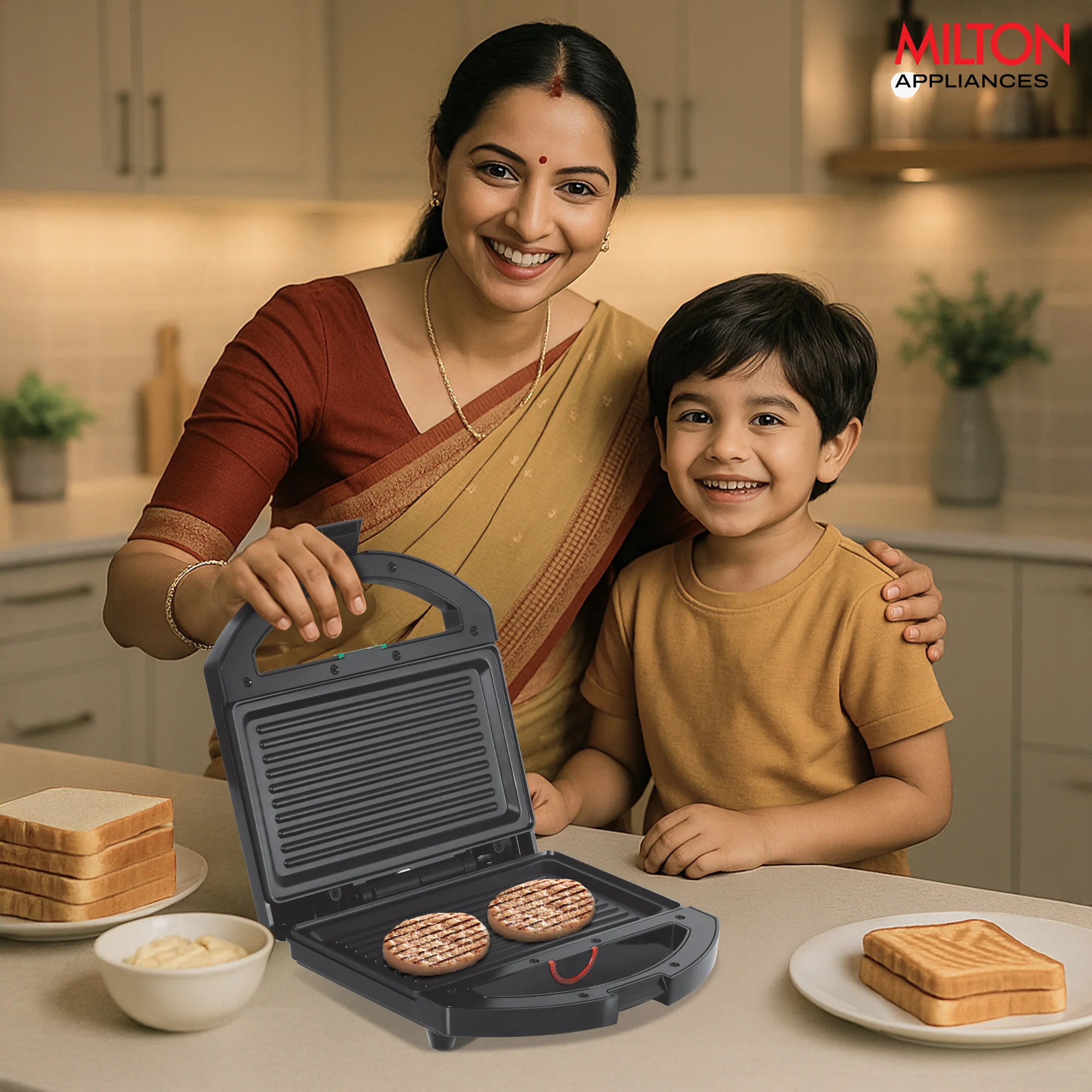 Sandwich Griller HSG044 (Milton) - Image 9
