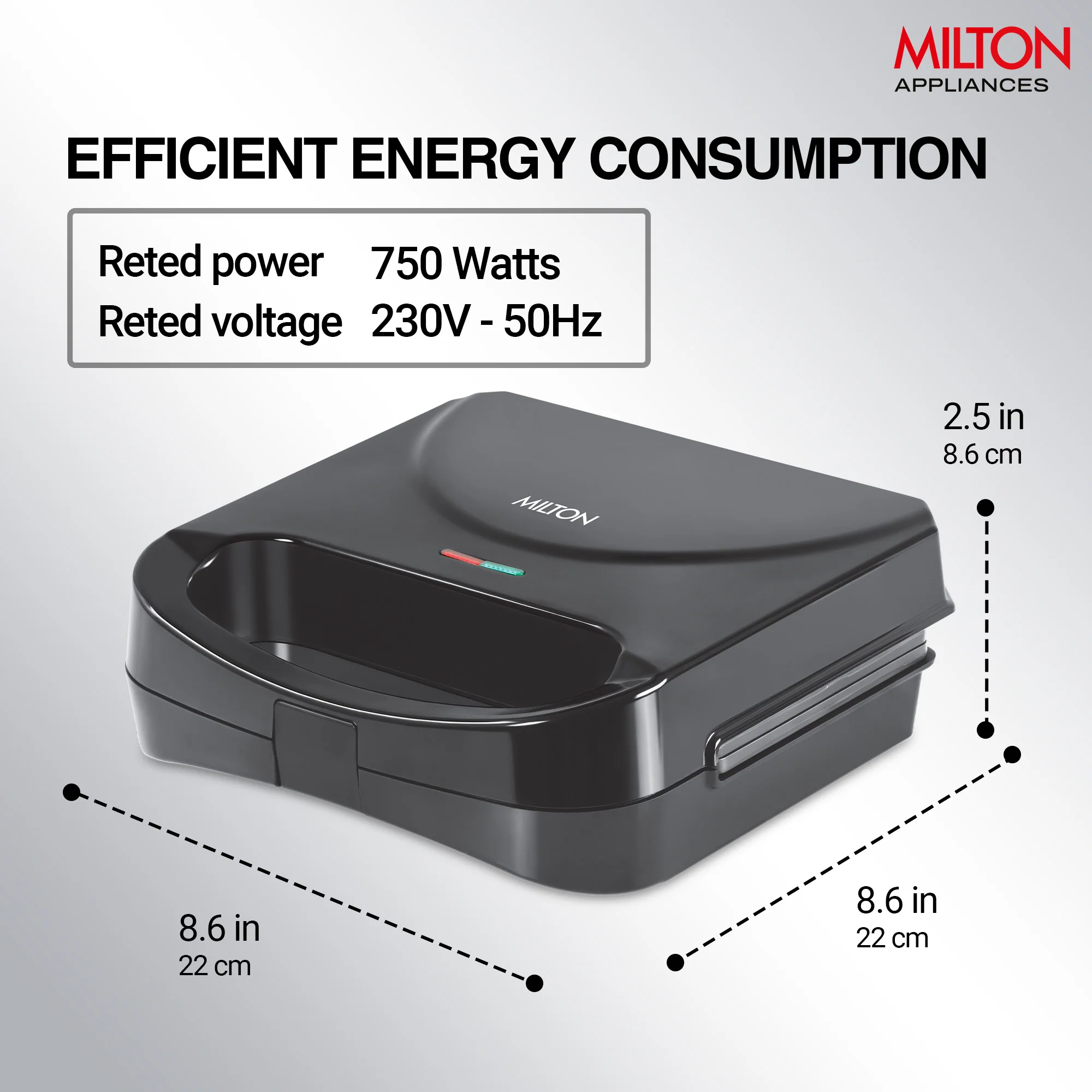 Sandwich Maker HSM011 (Milton) - Image 7