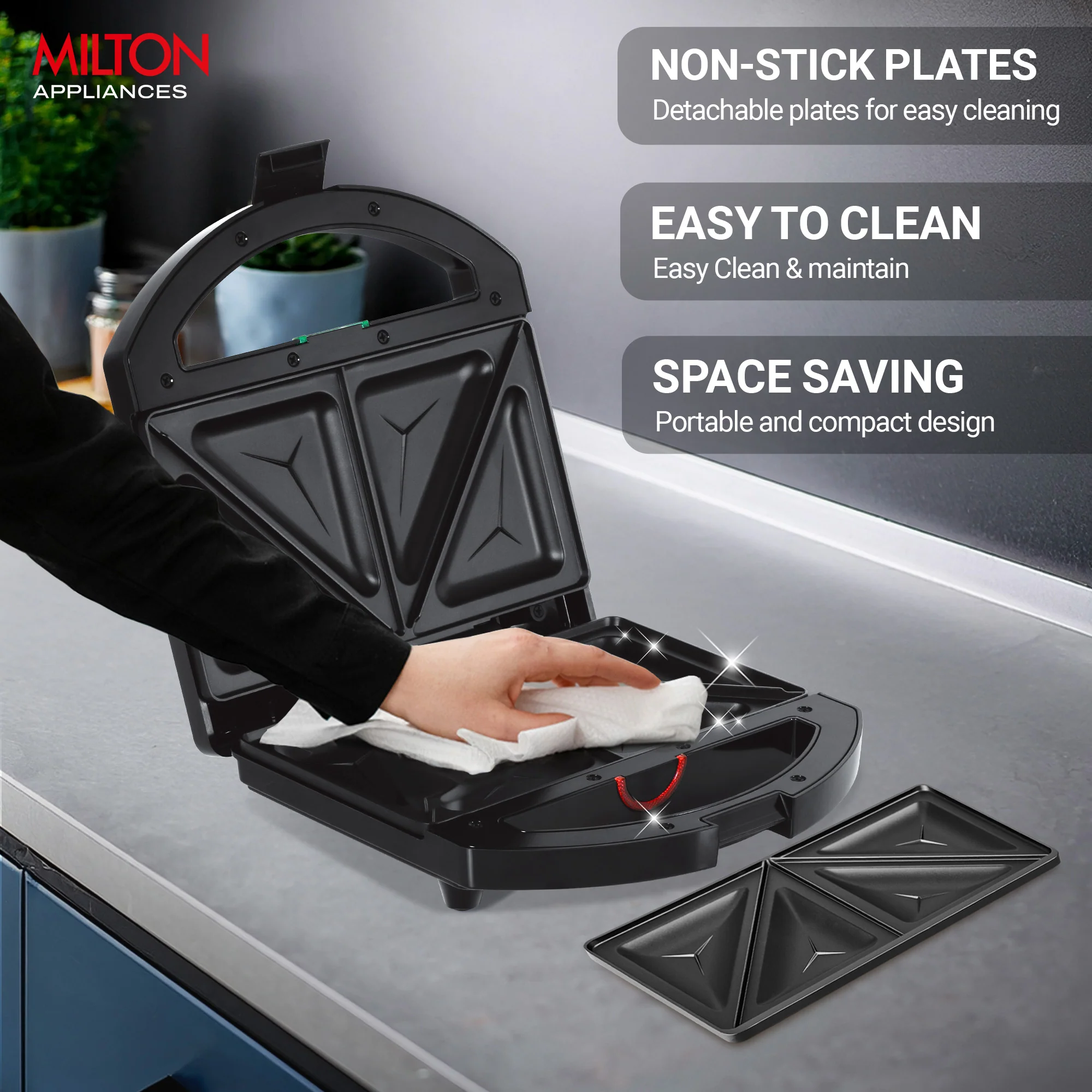 Sandwich Maker HSM033 (Milton) - Image 3
