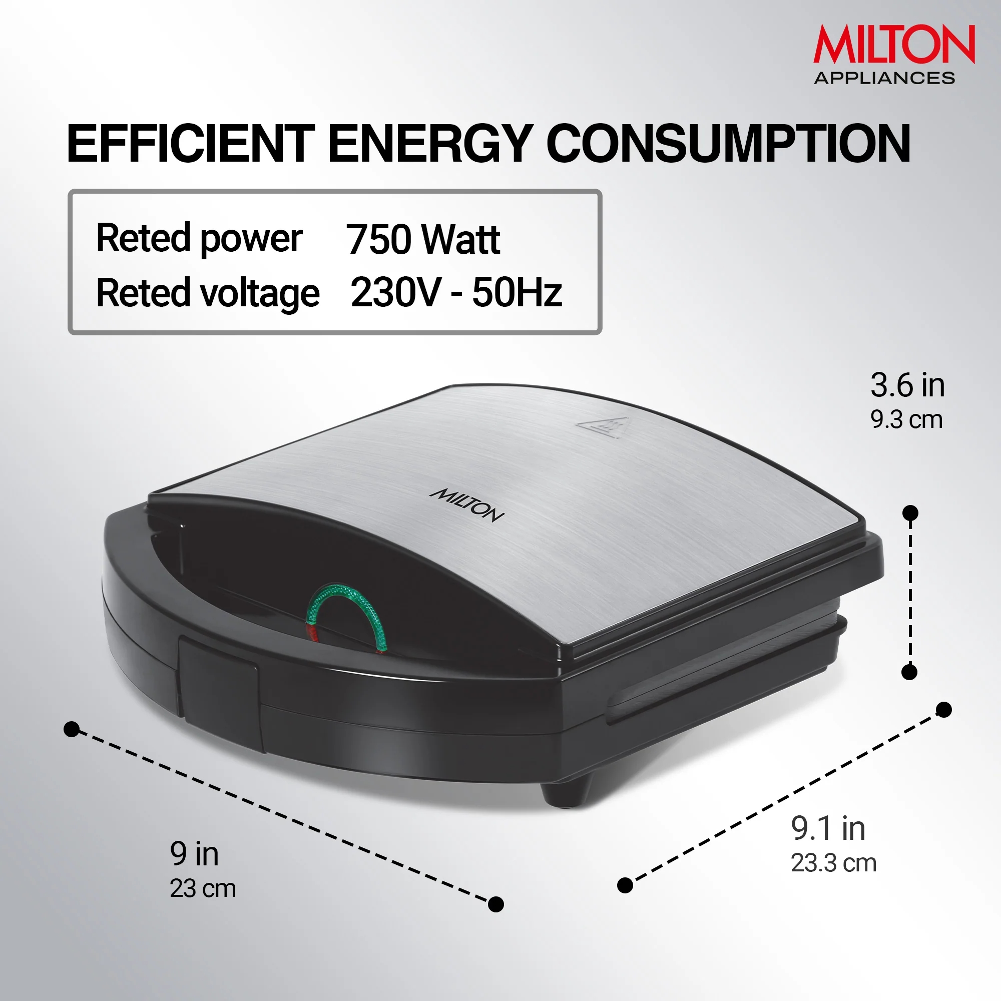 Sandwich Maker HSM033 (Milton) - Image 6