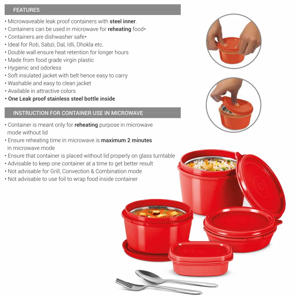 Savor Lunch Stainless Steel Containers (Milton) - Image 7