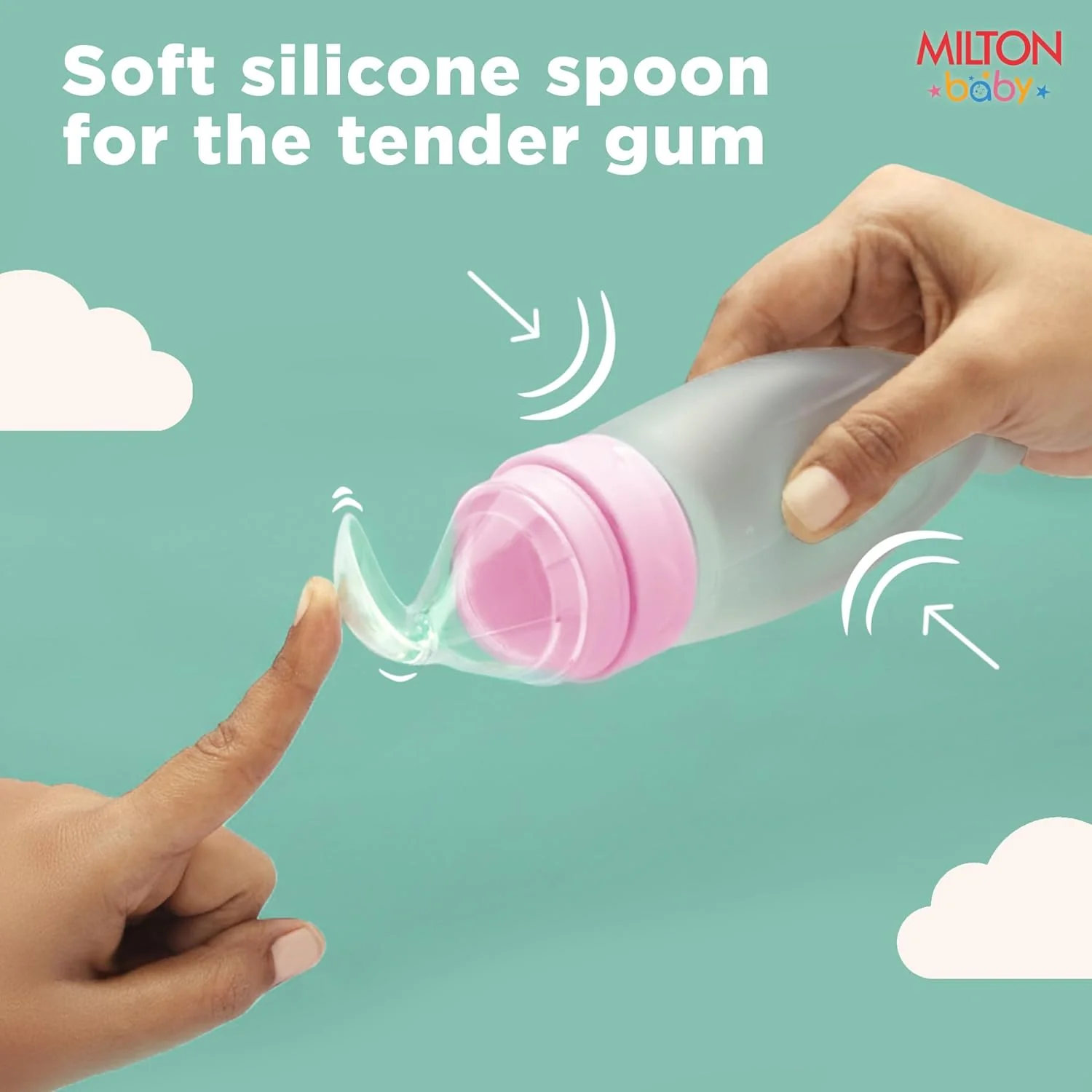Silicon Spoon Food Feeder For Baby (Milton) - Image 5