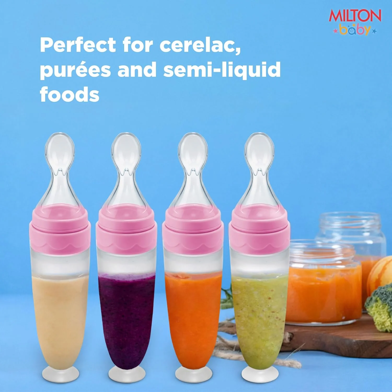 Silicon Spoon Food Feeder For Baby (Milton) - Image 8