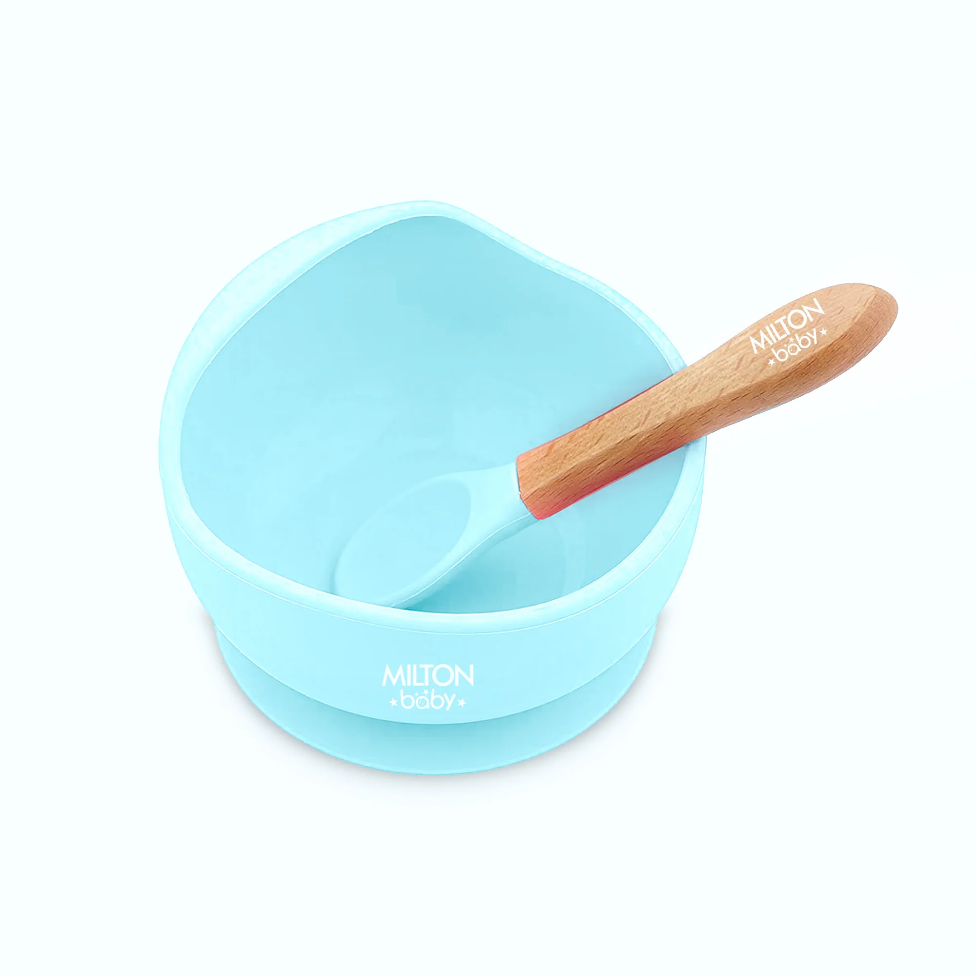 Silicone Suction Bowl With Spoon For Baby (Milton) - Image 7