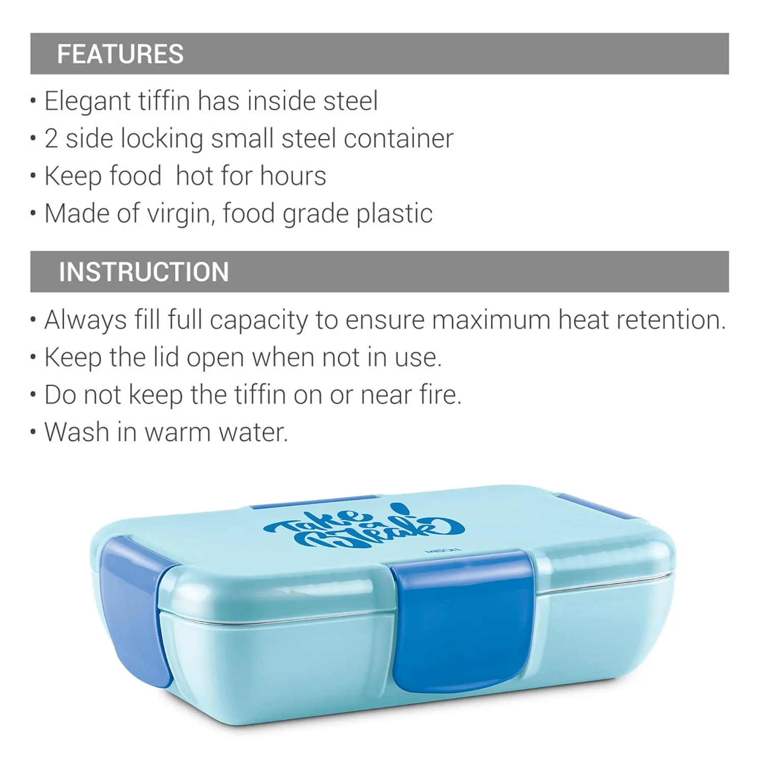 Snap Lock Tiffin (Milton) - Image 4