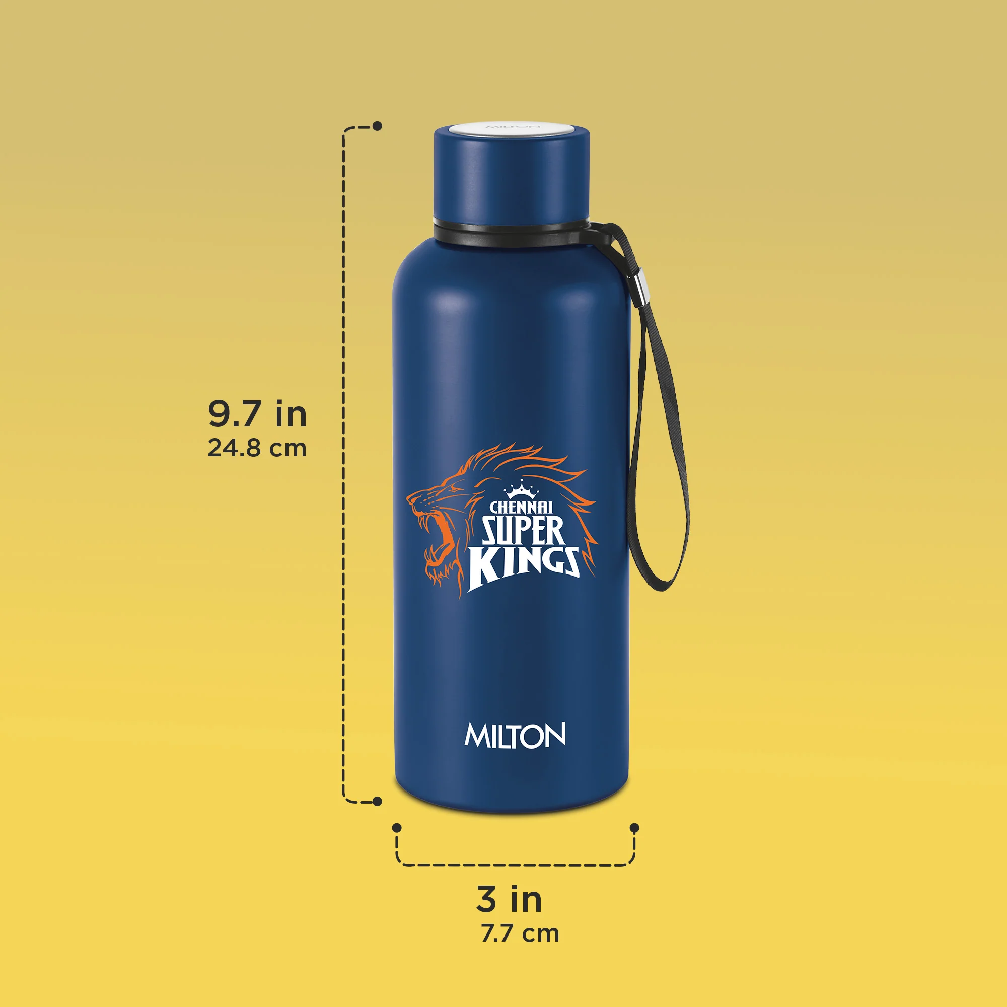 Sports Aura UV Printing Thermosteel Bottle - Chennai Super Kings (CSK) - Milton - Image 12