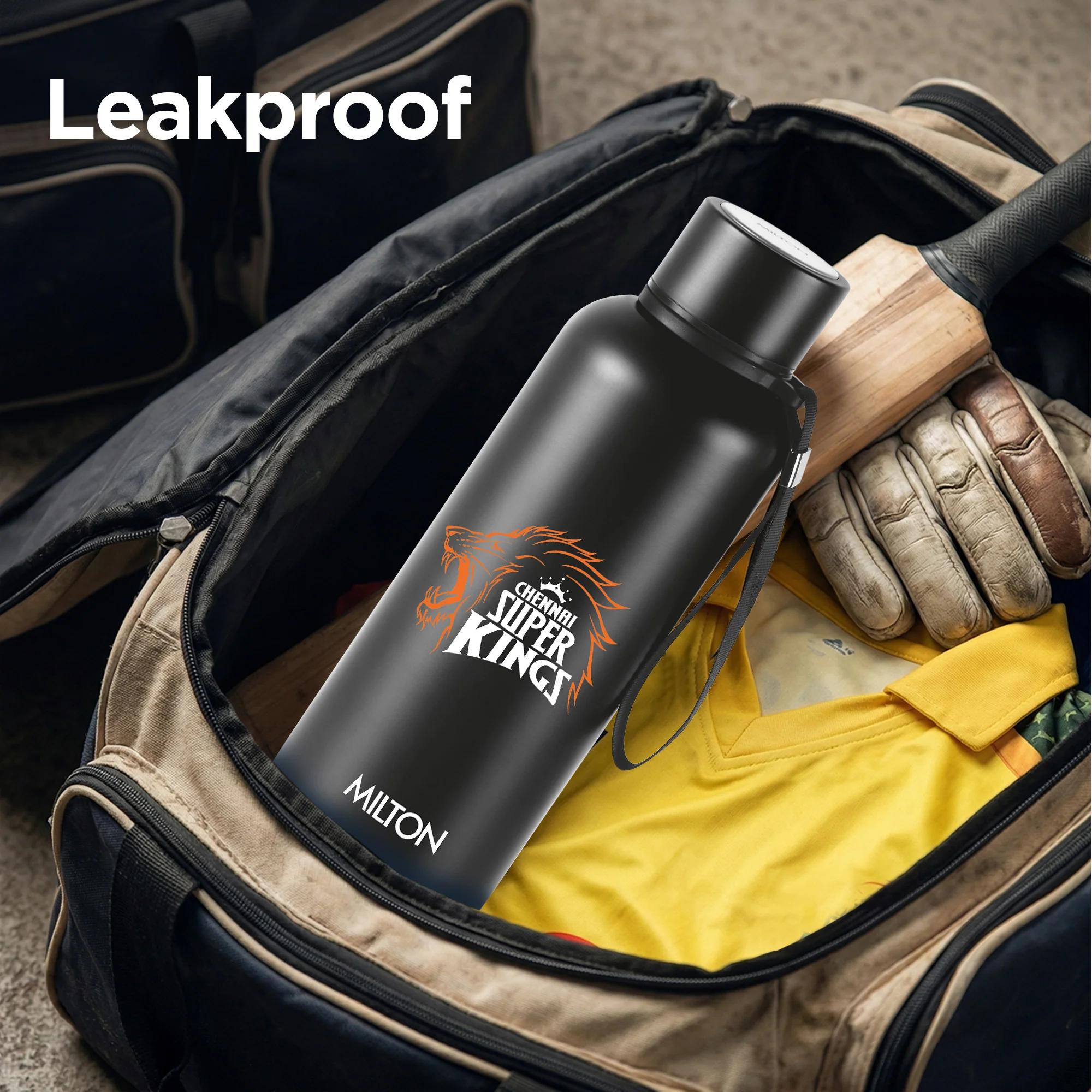 Sports Aura UV Printing Thermosteel Bottle - Chennai Super Kings (CSK) - Milton - Image 7