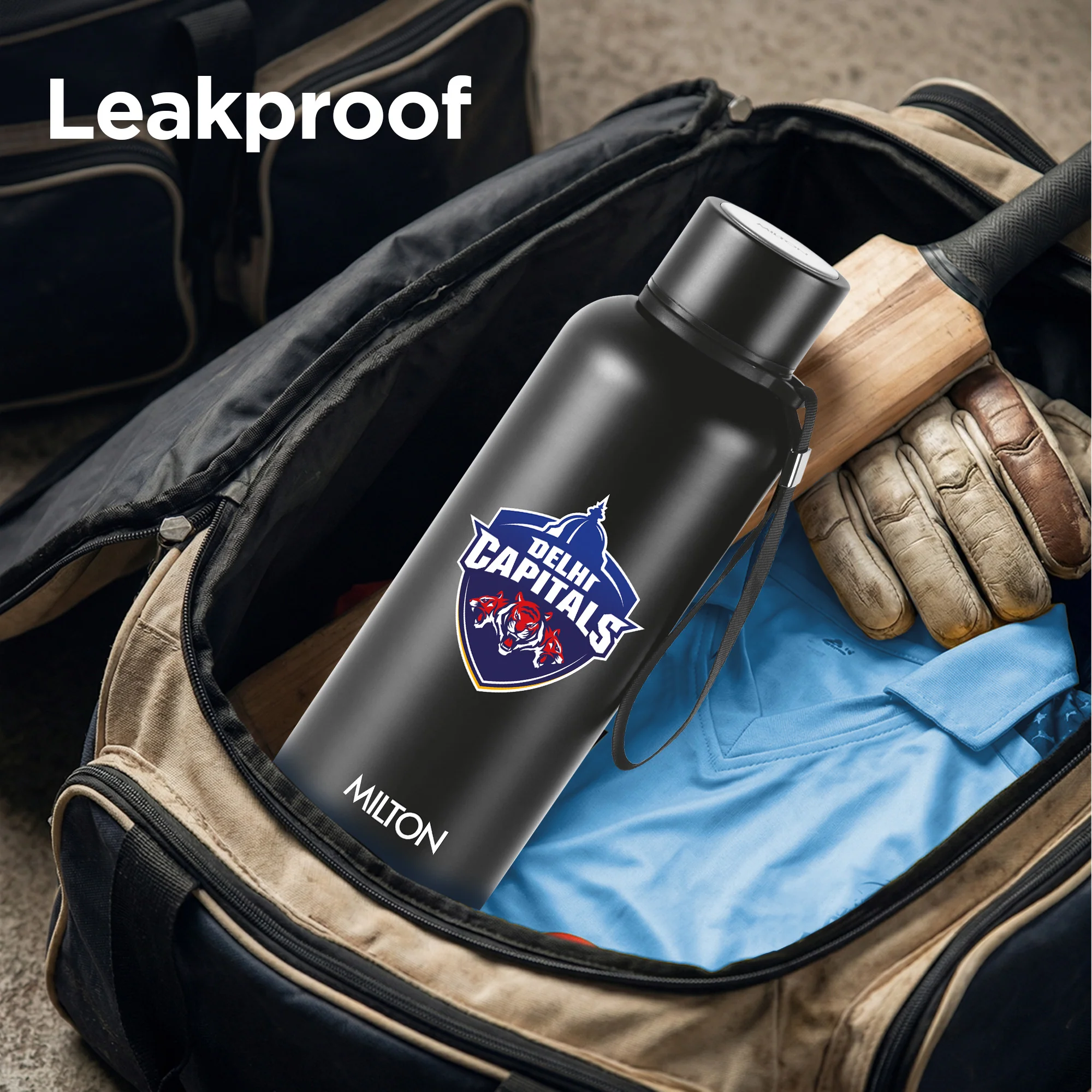 Sports Aura UV Printing Thermosteel Bottle - Delhi Capitals (DC) - Milton - Image 6