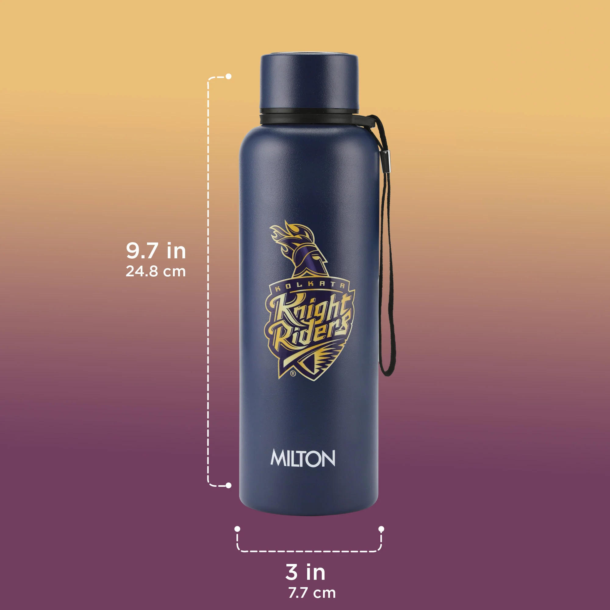 Sports Aura UV Printing Thermosteel Bottle - Kolkata Knight Riders (KKR) - Milton - Image 12