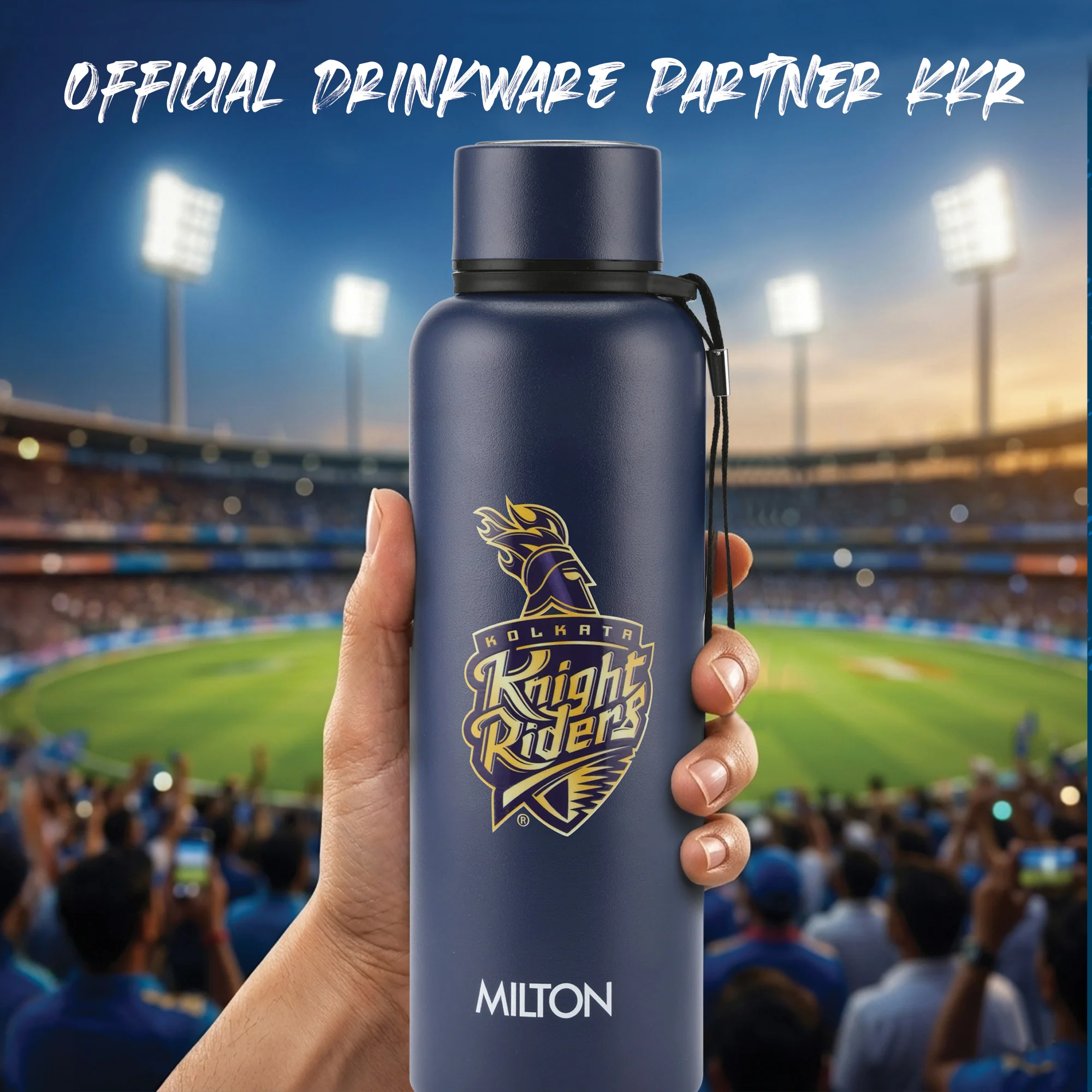 Sports Aura UV Printing Thermosteel Bottle - Kolkata Knight Riders (KKR) - Milton - Image 17