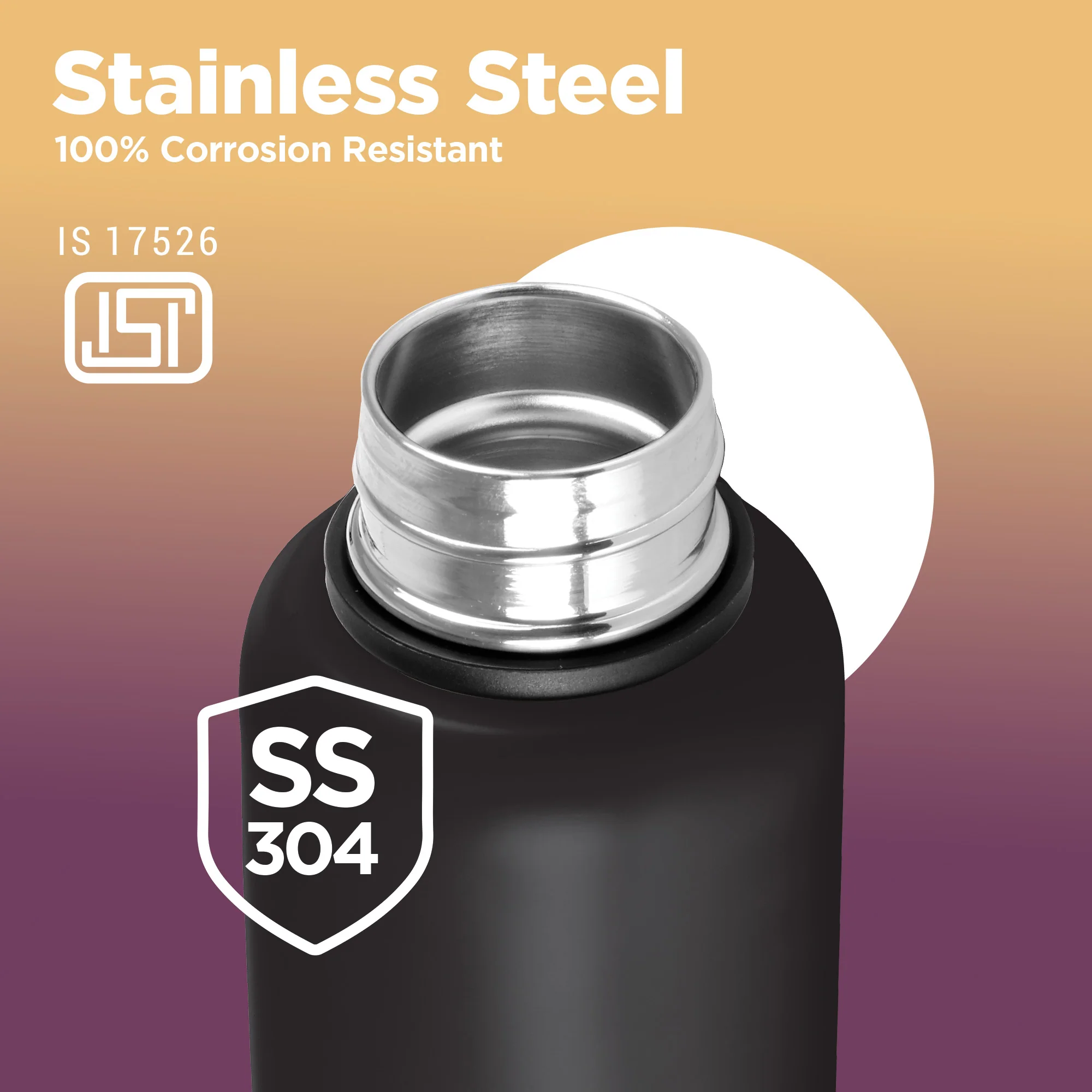 Sports Aura UV Printing Thermosteel Bottle - Kolkata Knight Riders (KKR) - Milton - Image 5