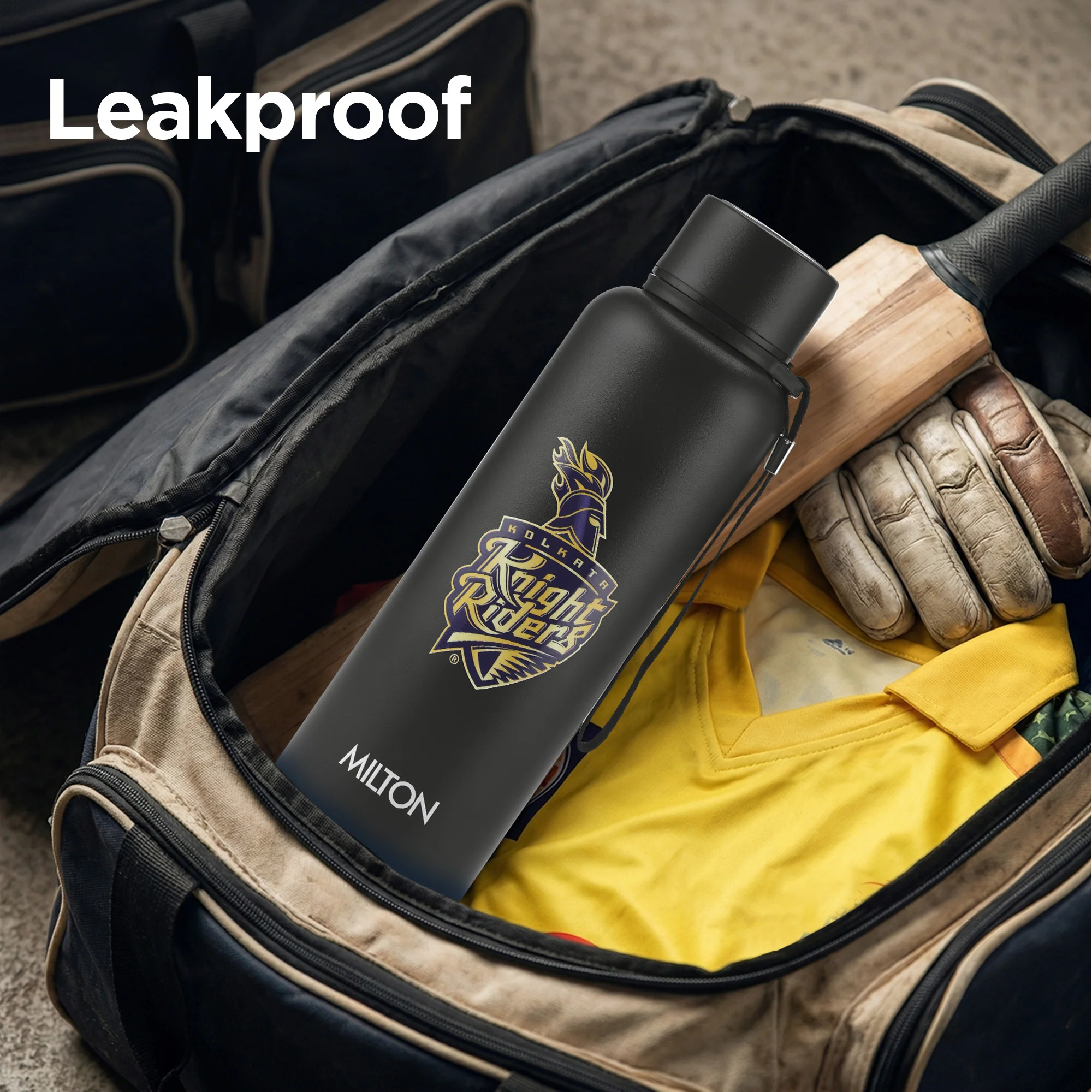 Sports Aura UV Printing Thermosteel Bottle - Kolkata Knight Riders (KKR) - Milton - Image 7