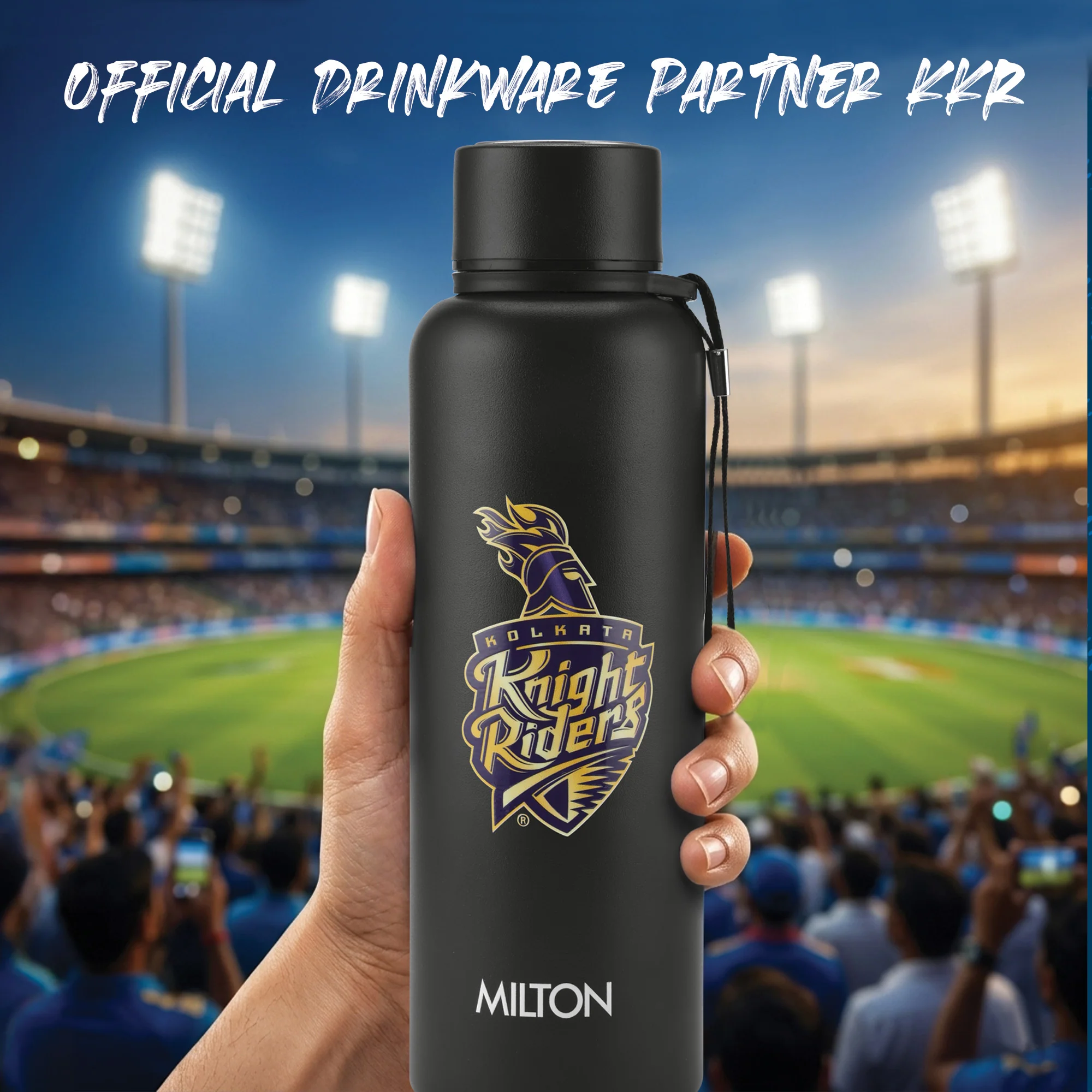 Sports Aura UV Printing Thermosteel Bottle - Kolkata Knight Riders (KKR) - Milton - Image 8