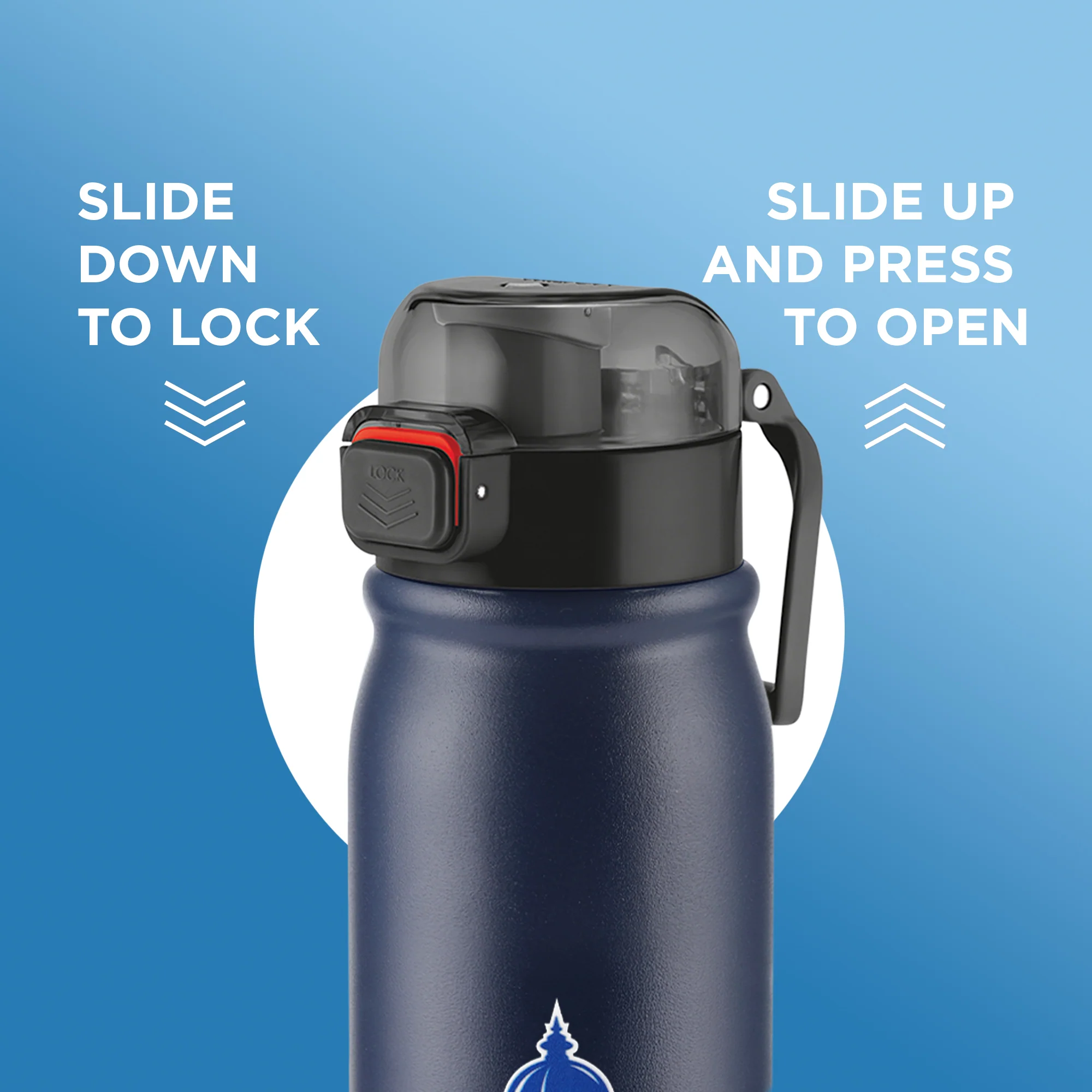 Sports Reva UV Printing Stainless Steel Bottle - Delhi Capitals (DC) - Milton - Image 14