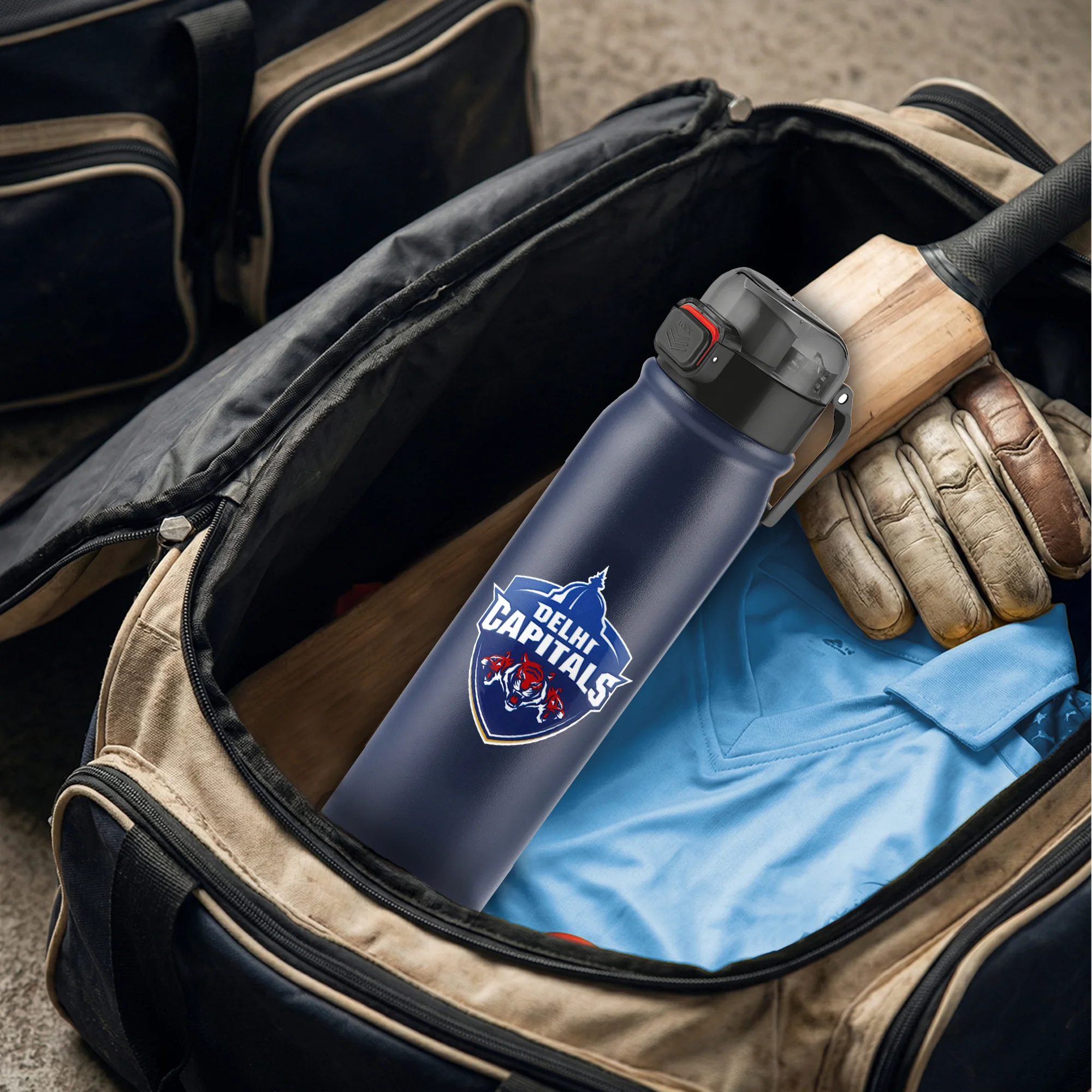 Sports Reva UV Printing Stainless Steel Bottle - Delhi Capitals (DC) - Milton - Image 17