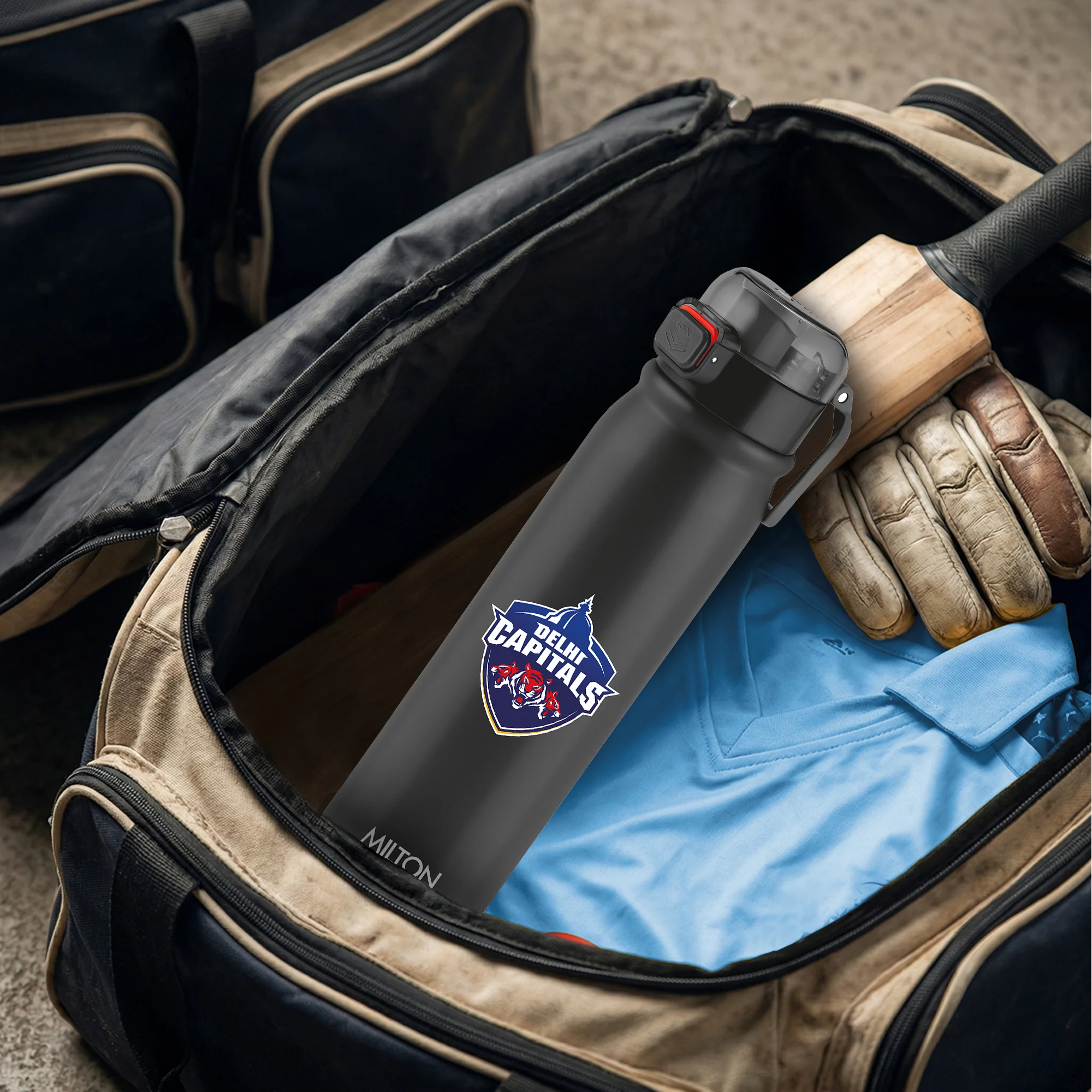 Sports Reva UV Printing Stainless Steel Bottle - Delhi Capitals (DC) - Milton - Image 8