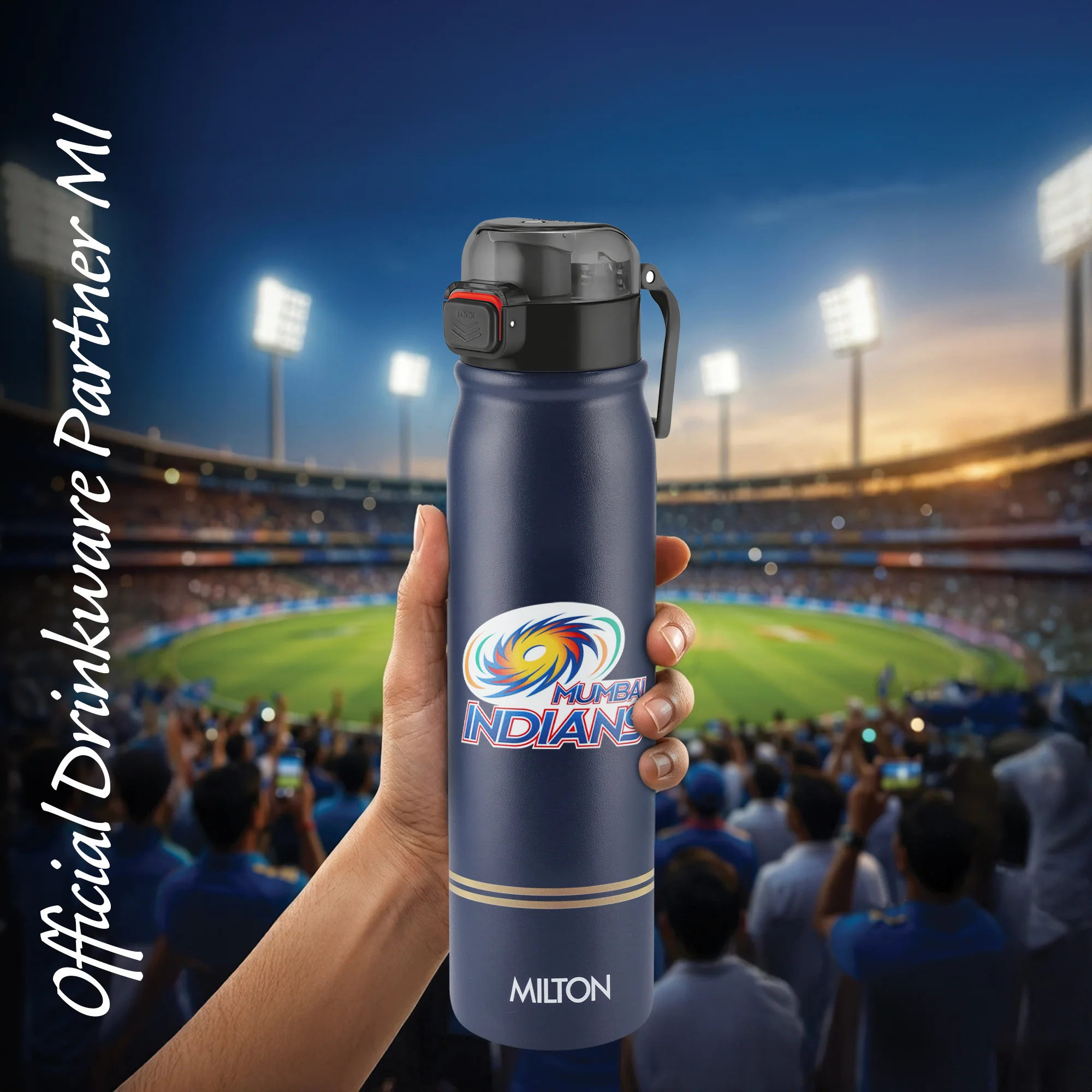 Sports Reva UV Printing Stainless Steel Bottle - Mumbai Indians (MI) - Milton - Image 8