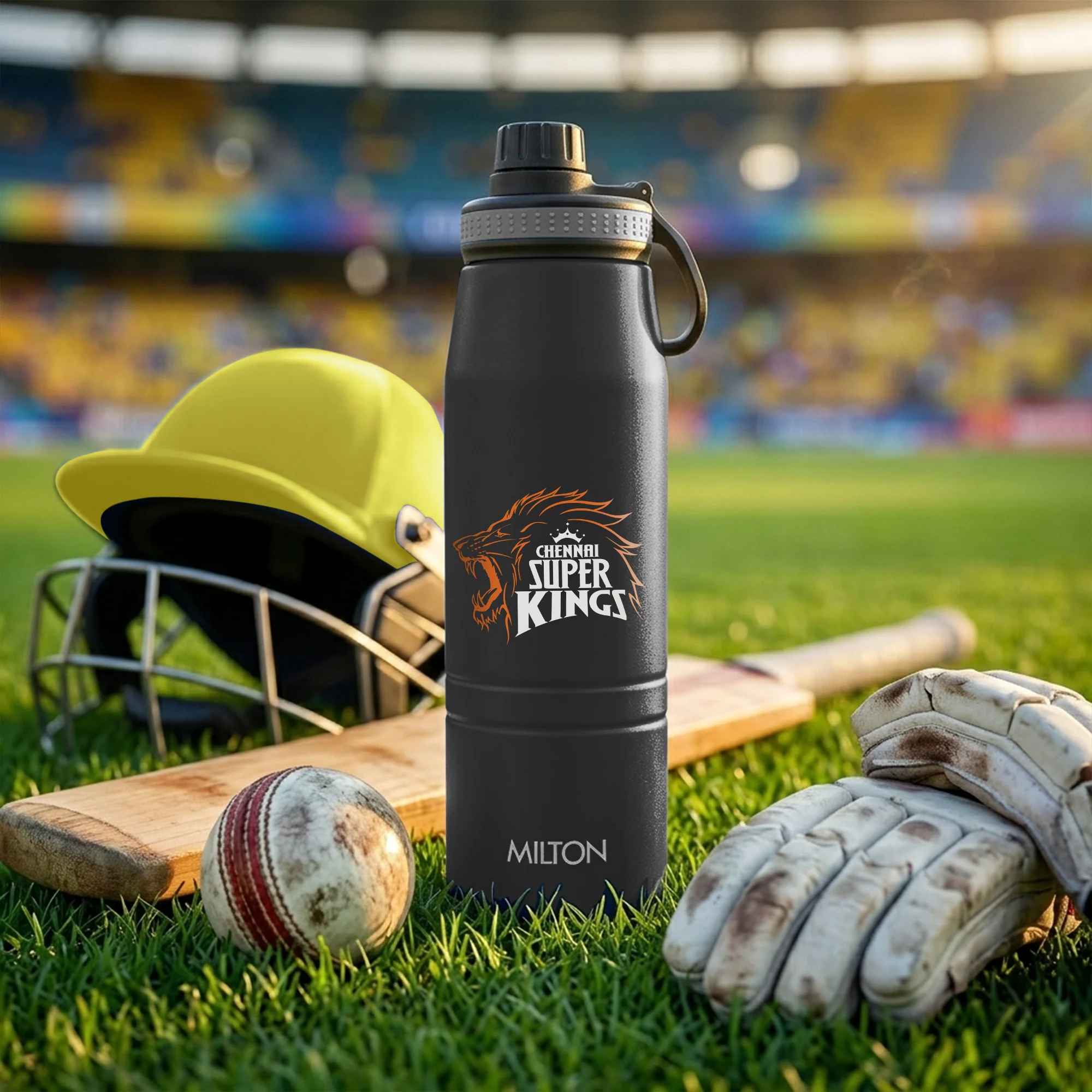Sports Sparkle UV Printing Thermosteel Bottle - Chennai Super Kings (CSK) - Milton - Image 18