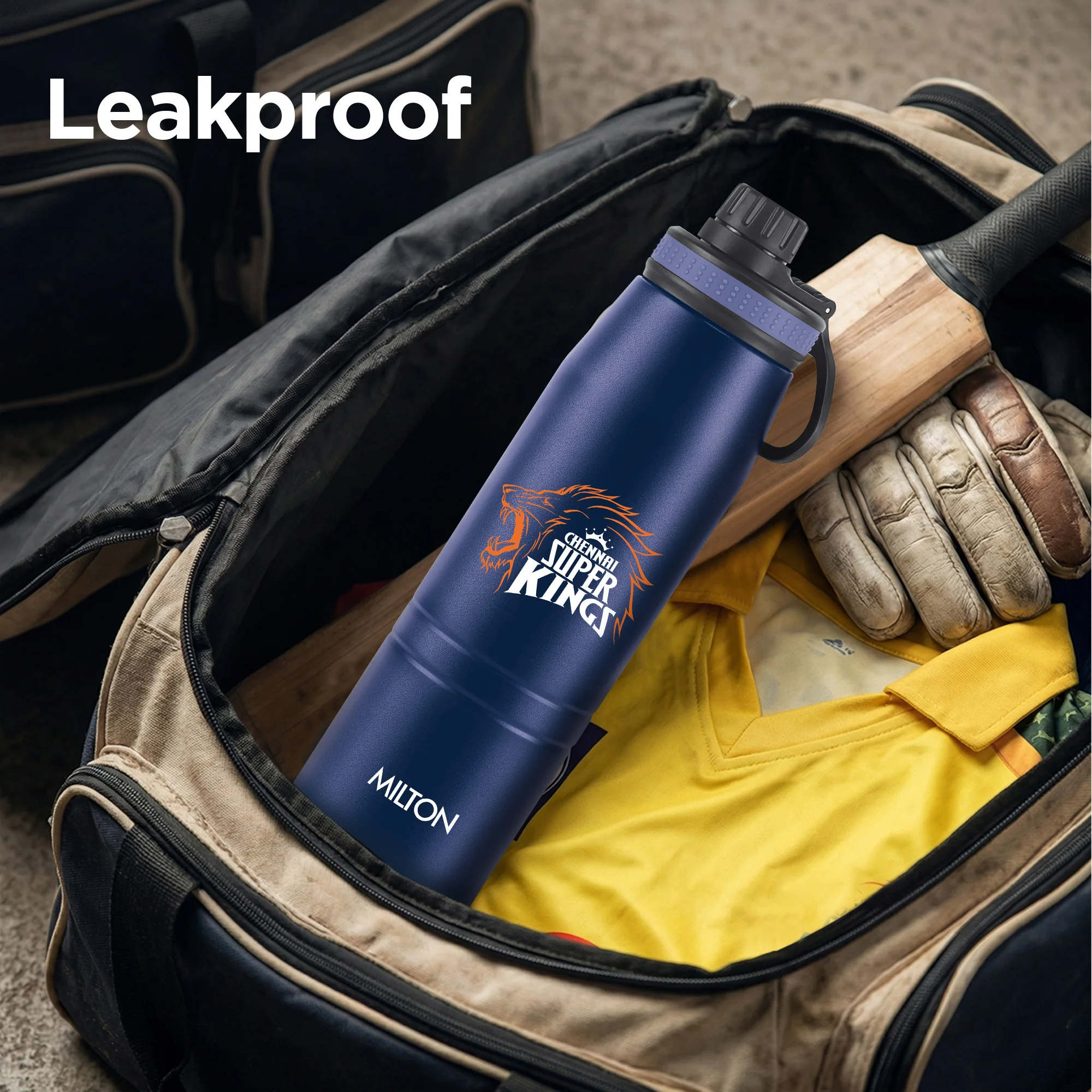 Sports Sparkle UV Printing Thermosteel Bottle - Chennai Super Kings (CSK) - Milton - Image 7