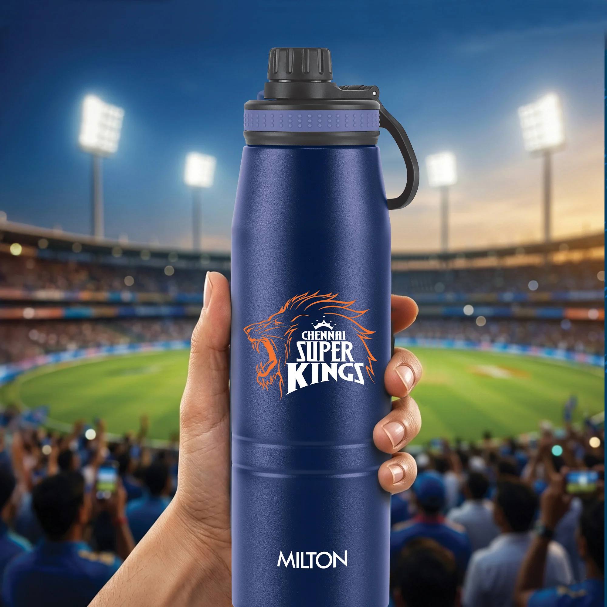 Sports Sparkle UV Printing Thermosteel Bottle - Chennai Super Kings (CSK) - Milton - Image 8