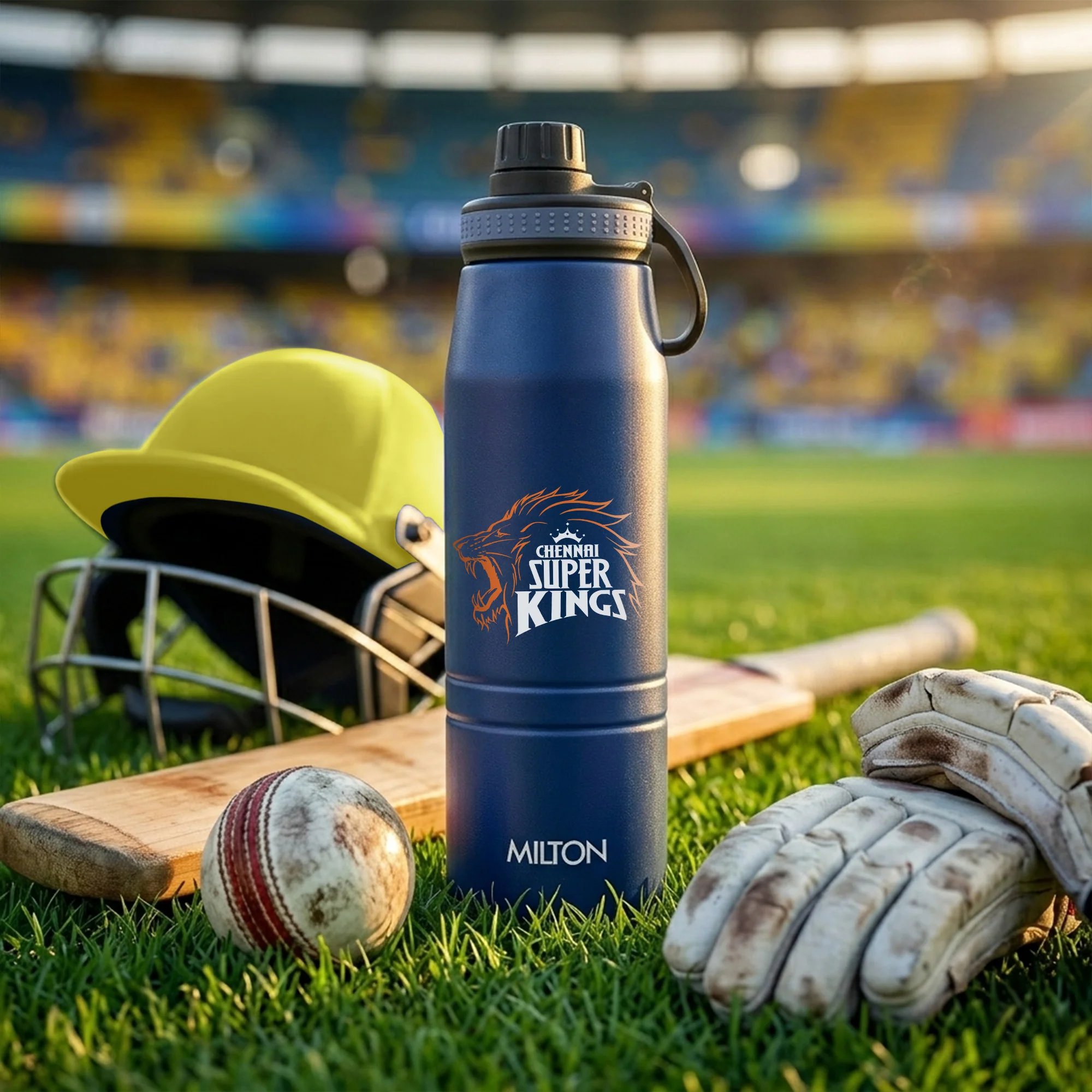 Sports Sparkle UV Printing Thermosteel Bottle - Chennai Super Kings (CSK) - Milton - Image 9