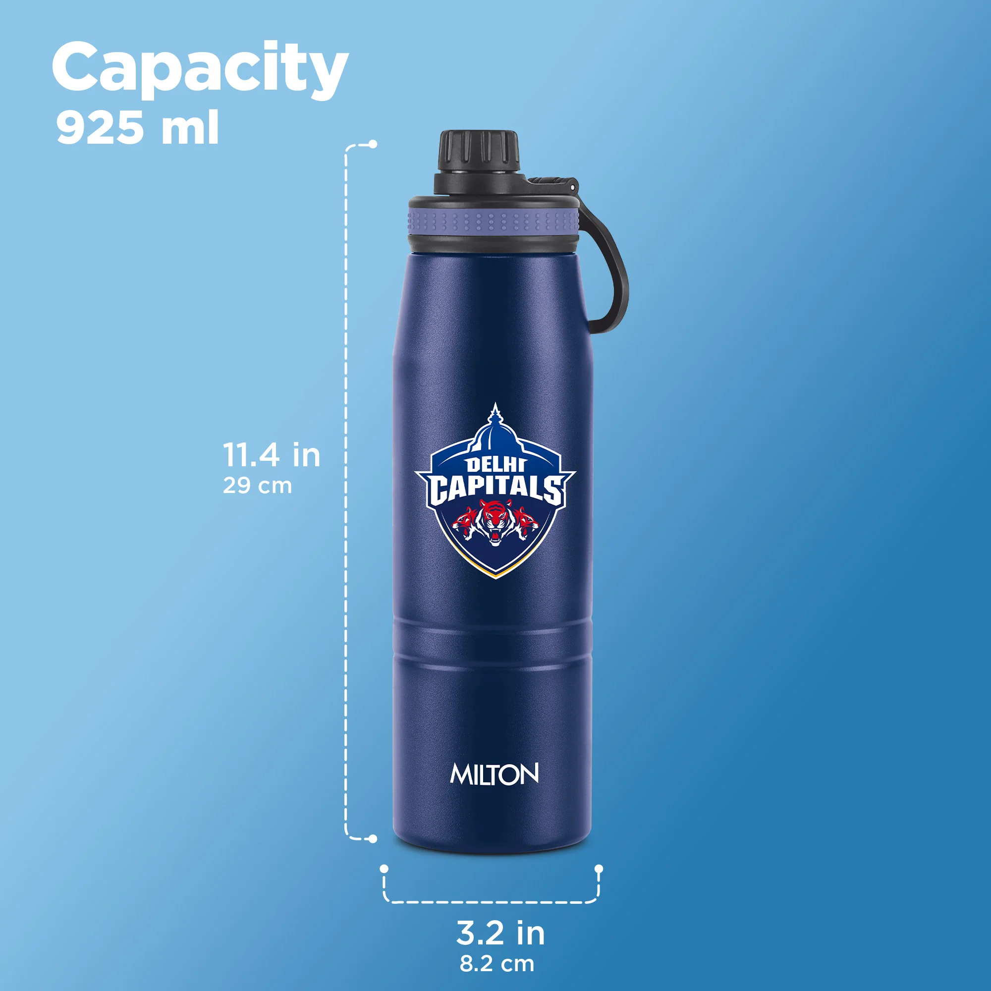 Sports Sparkle UV Printing Thermosteel Bottle - Delhi Capitals (DC) - Milton - Image 12