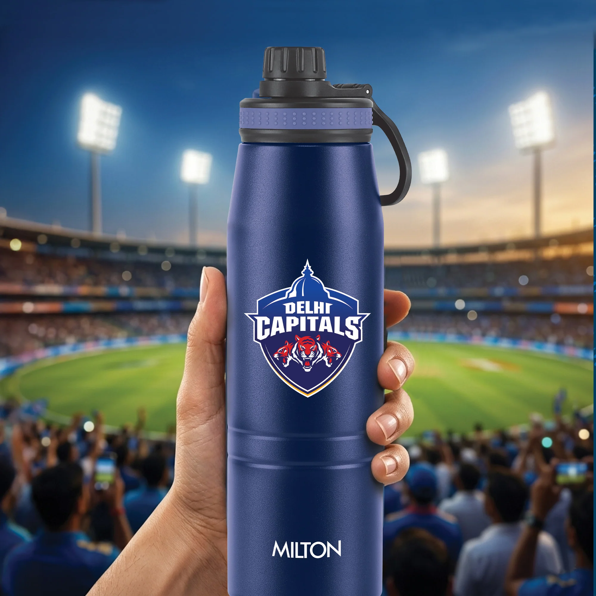 Sports Sparkle UV Printing Thermosteel Bottle - Delhi Capitals (DC) - Milton - Image 15