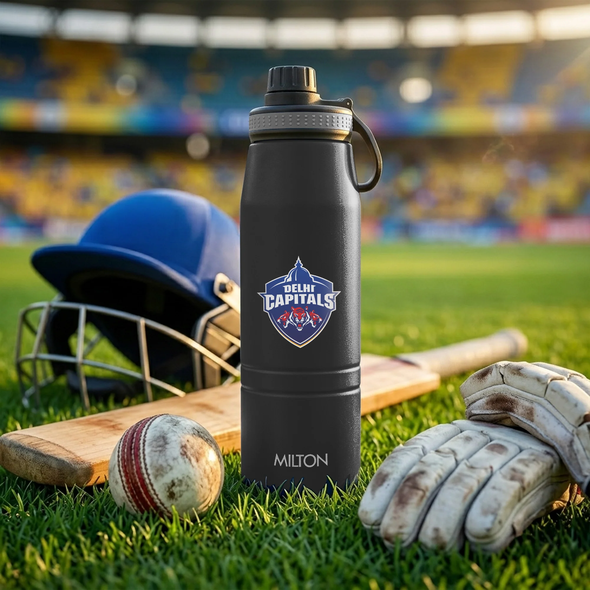 Sports Sparkle UV Printing Thermosteel Bottle - Delhi Capitals (DC) - Milton - Image 9