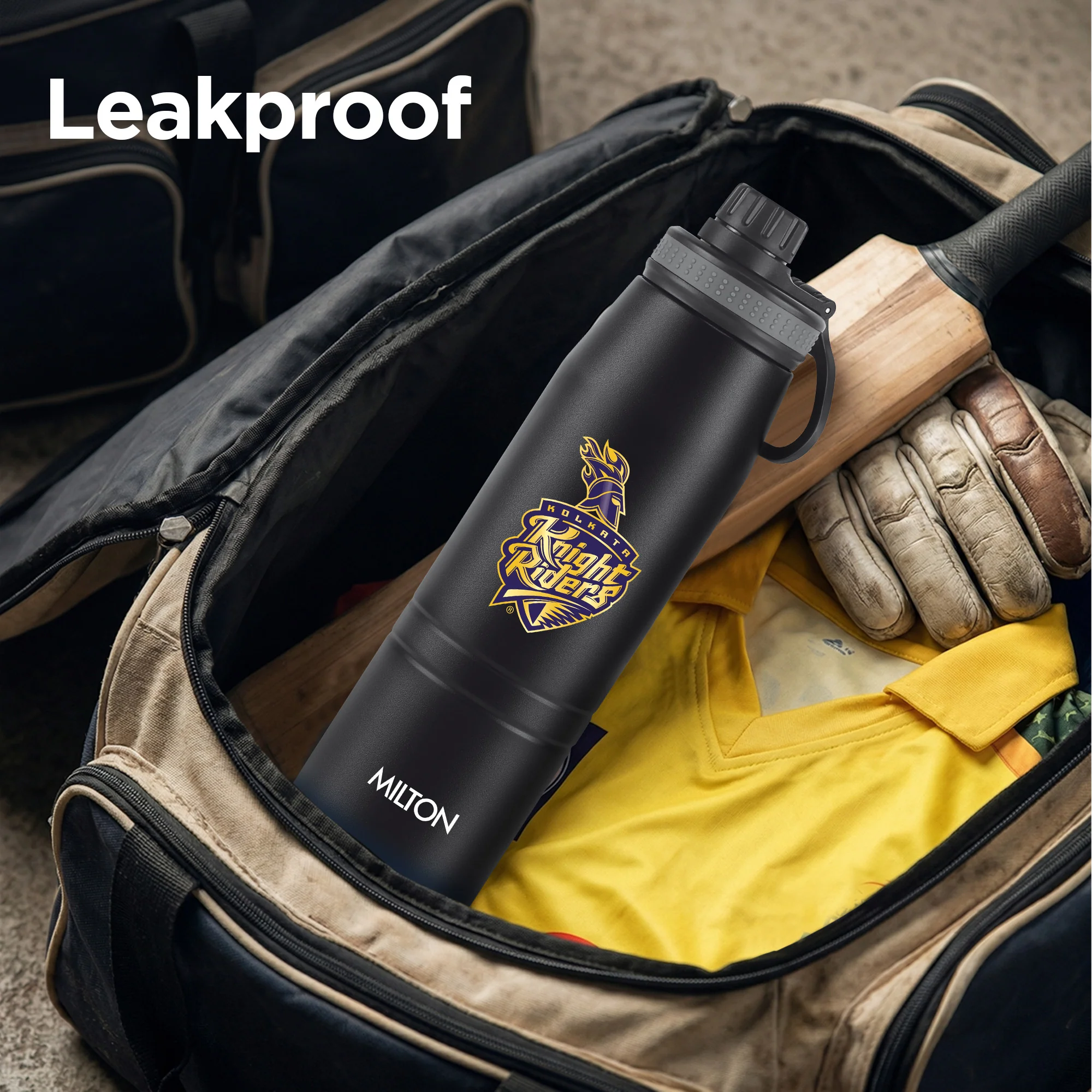 Sports Sparkle UV Printing Thermosteel Bottle - Kolkata Knight Riders (KKR) - Milton - Image 10