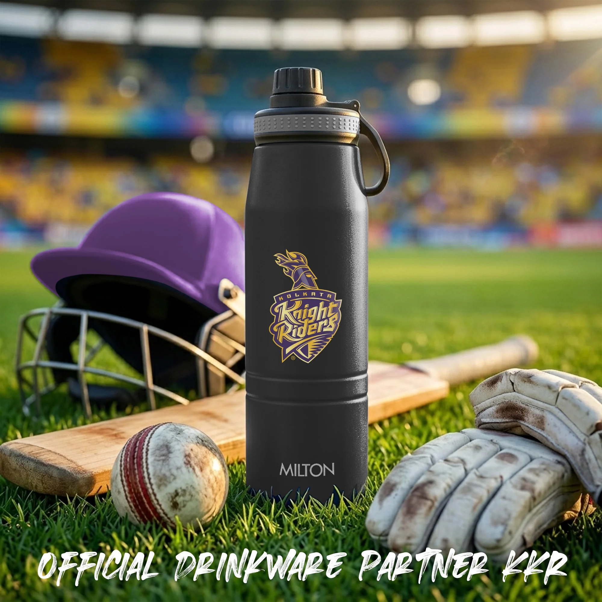 Sports Sparkle UV Printing Thermosteel Bottle - Kolkata Knight Riders (KKR) - Milton - Image 11