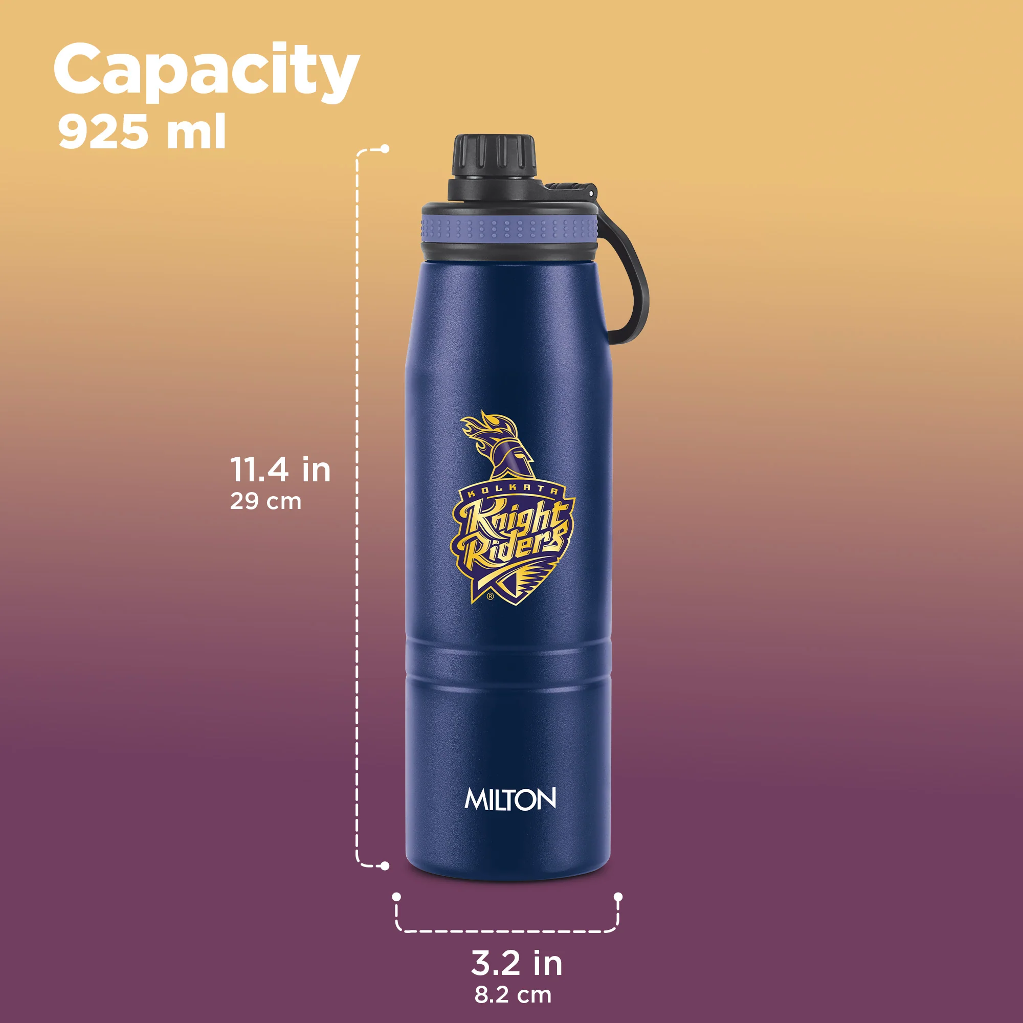Sports Sparkle UV Printing Thermosteel Bottle - Kolkata Knight Riders (KKR) - Milton - Image 14