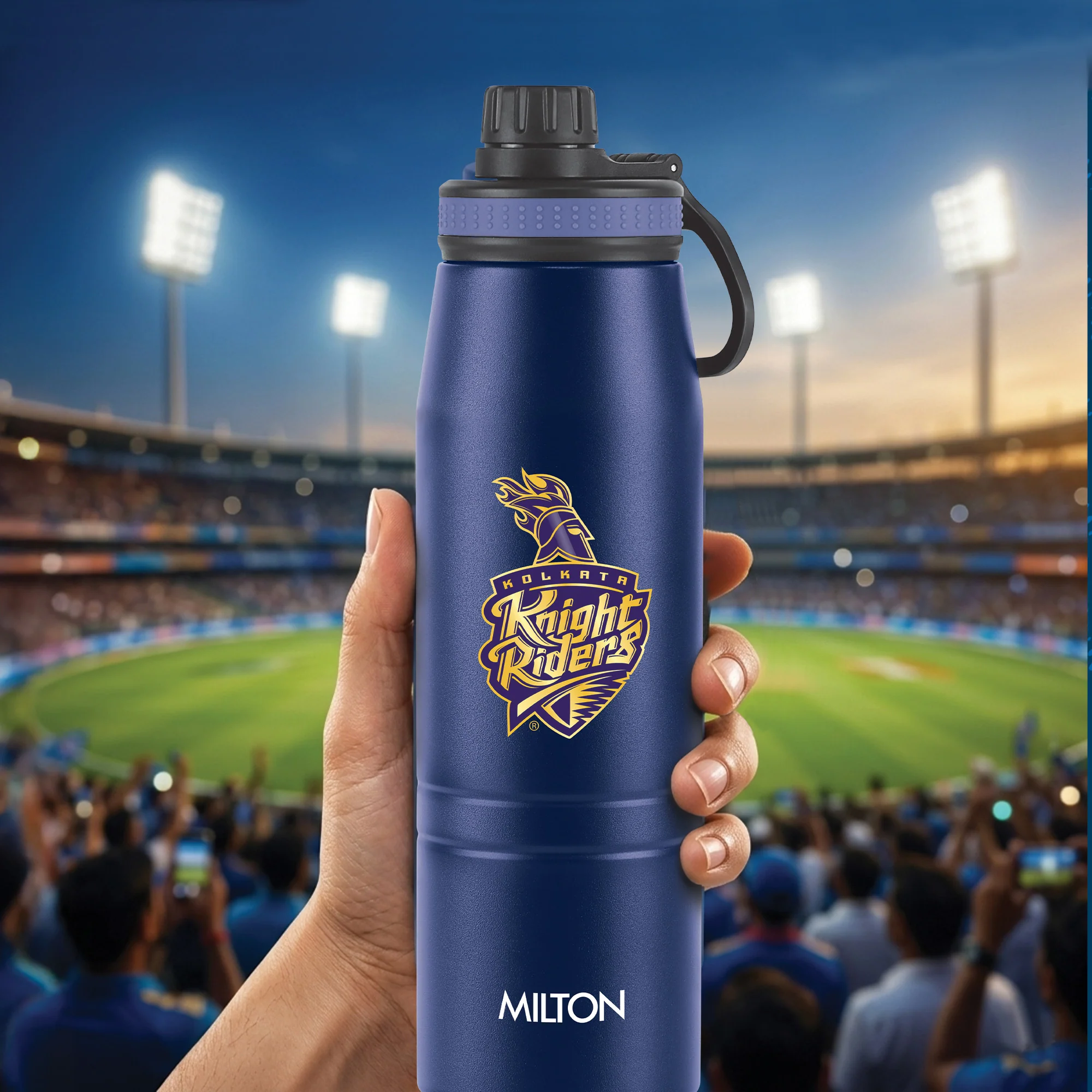 Sports Sparkle UV Printing Thermosteel Bottle - Kolkata Knight Riders (KKR) - Milton - Image 17