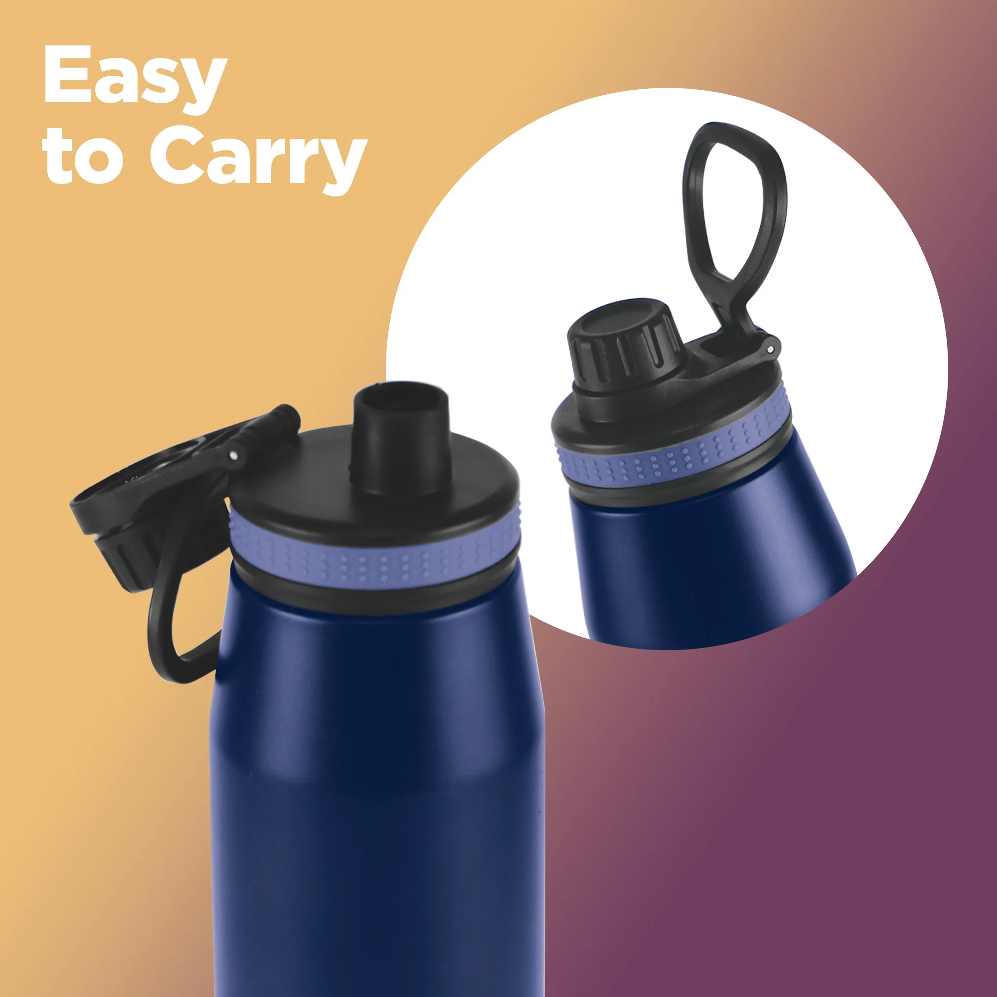 Sports Sparkle UV Printing Thermosteel Bottle - Kolkata Knight Riders (KKR) - Milton - Image 18