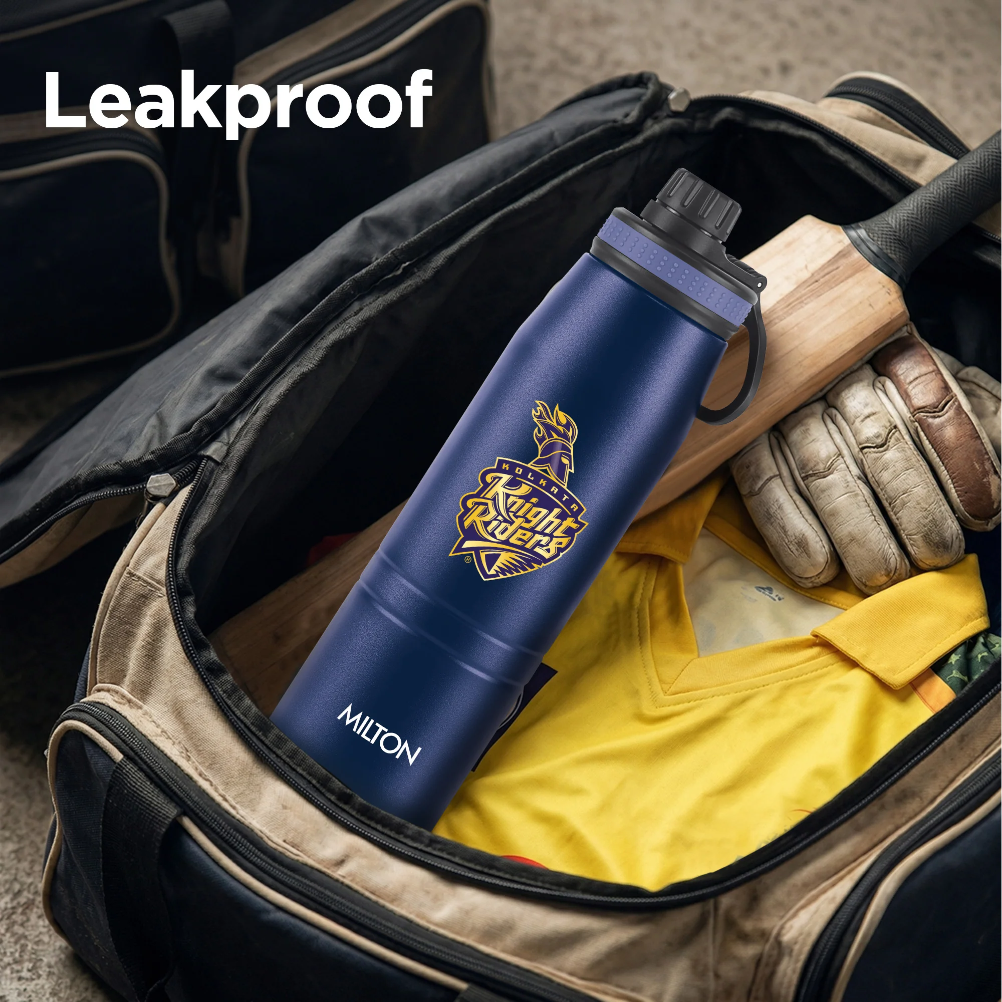 Sports Sparkle UV Printing Thermosteel Bottle - Kolkata Knight Riders (KKR) - Milton - Image 19