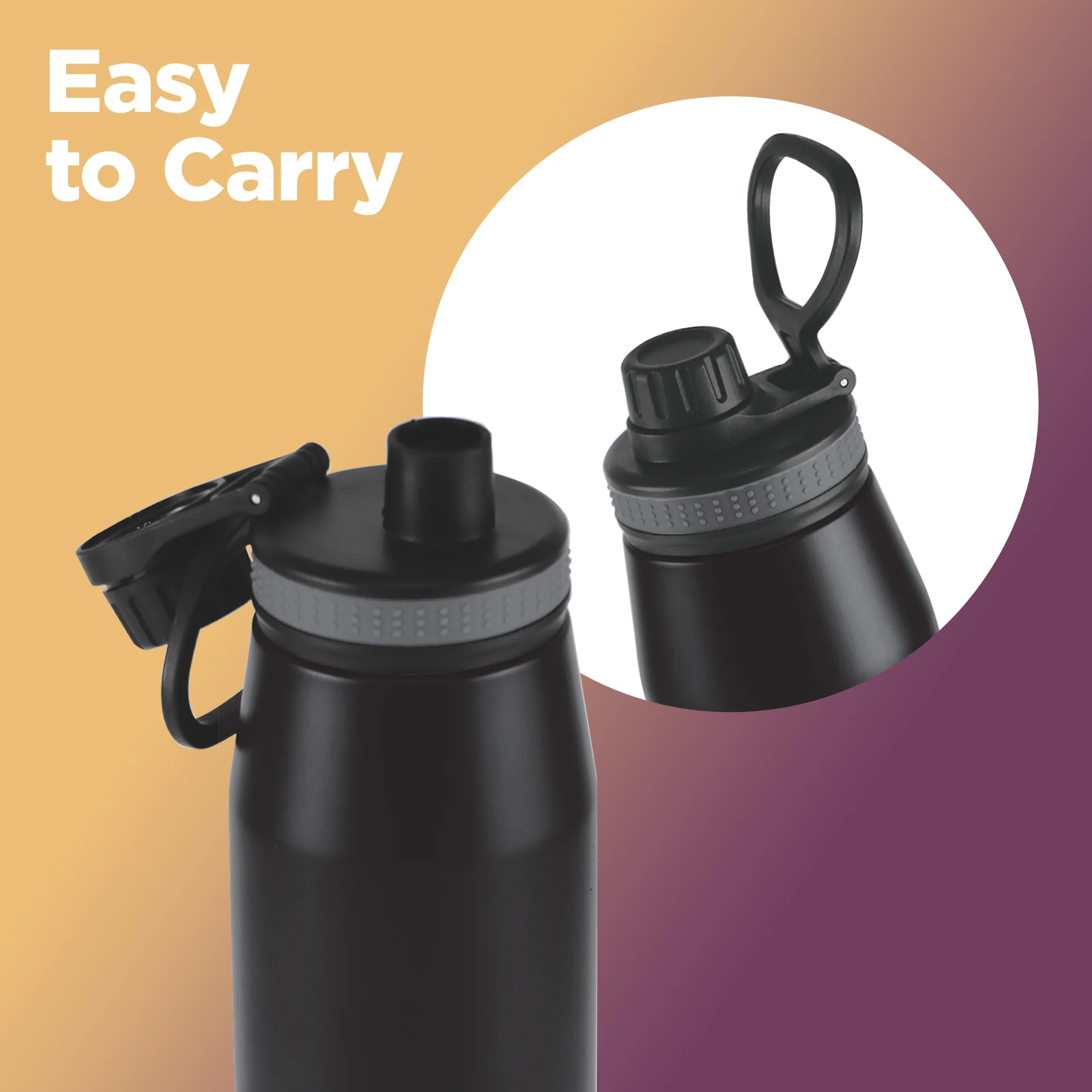 Sports Sparkle UV Printing Thermosteel Bottle - Kolkata Knight Riders (KKR) - Milton - Image 9