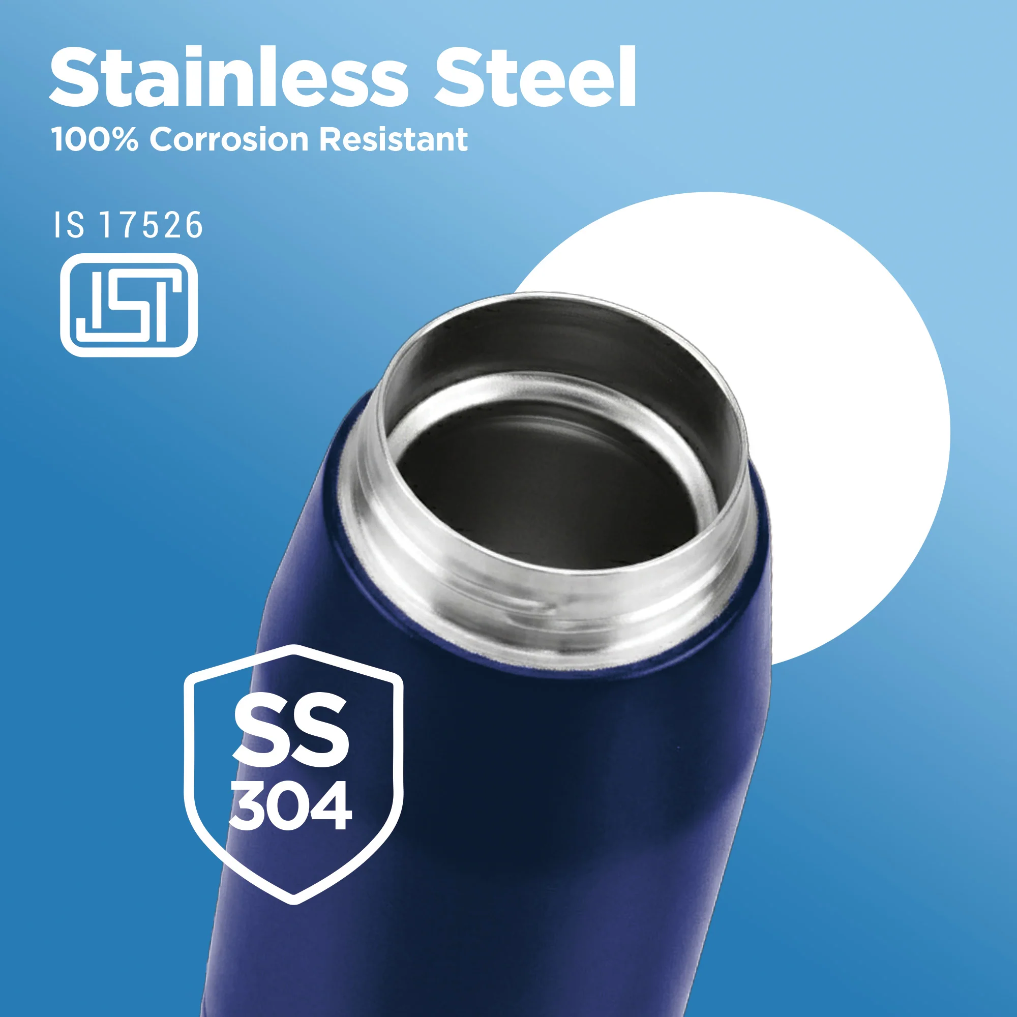 Sports Sparkle UV Printing Thermosteel Bottle - Mumbai Indians (MI) - Milton - Image 4