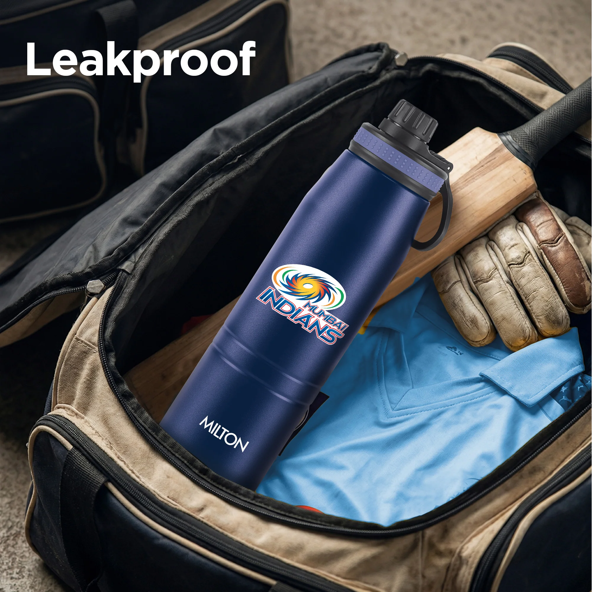 Sports Sparkle UV Printing Thermosteel Bottle - Mumbai Indians (MI) - Milton - Image 8