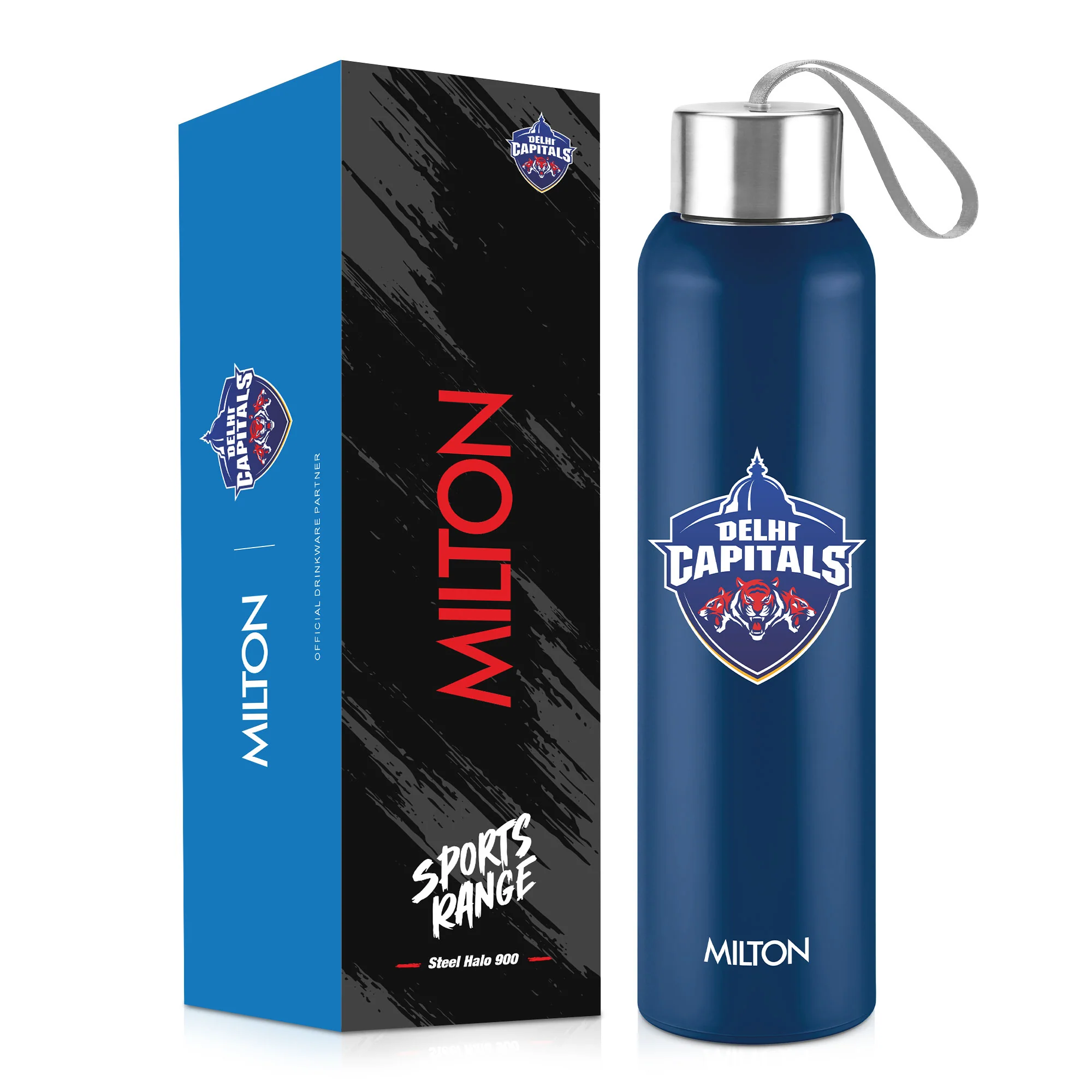 Sports Steel Halo UV Printing Water Bottle - Delhi Capitals (DC) - Milton - Image 8