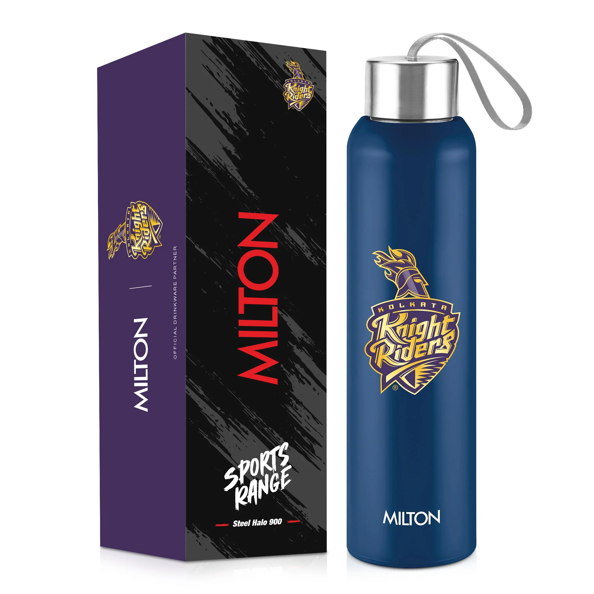 Sports Steel Halo UV Printing Water Bottle - Kolkata Knight Riders (KKR) - Milton - Image 10
