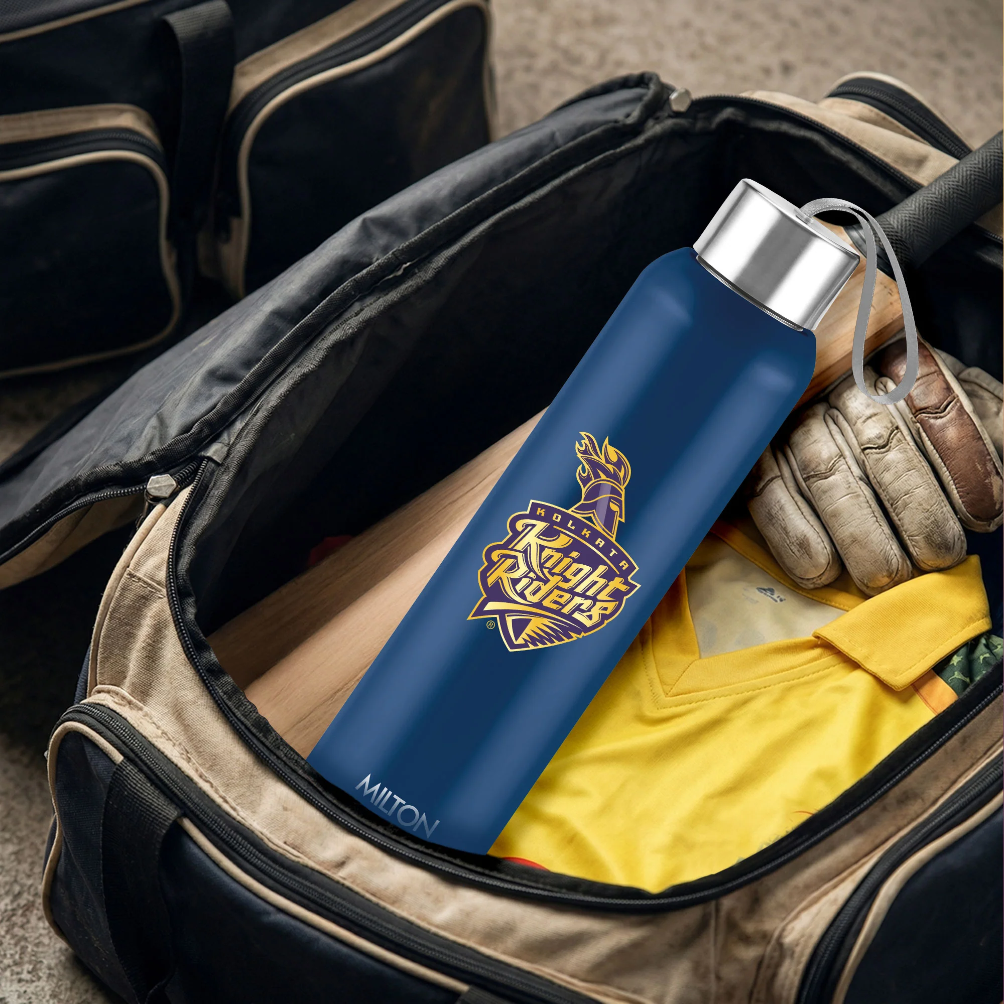 Sports Steel Halo UV Printing Water Bottle - Kolkata Knight Riders (KKR) - Milton - Image 18