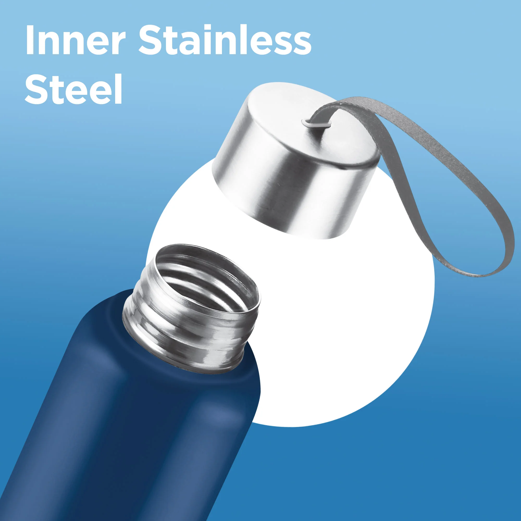 Sports Steel Halo UV Printing Water Bottle - Mumbai Indians (MI) - Milton - Image 6