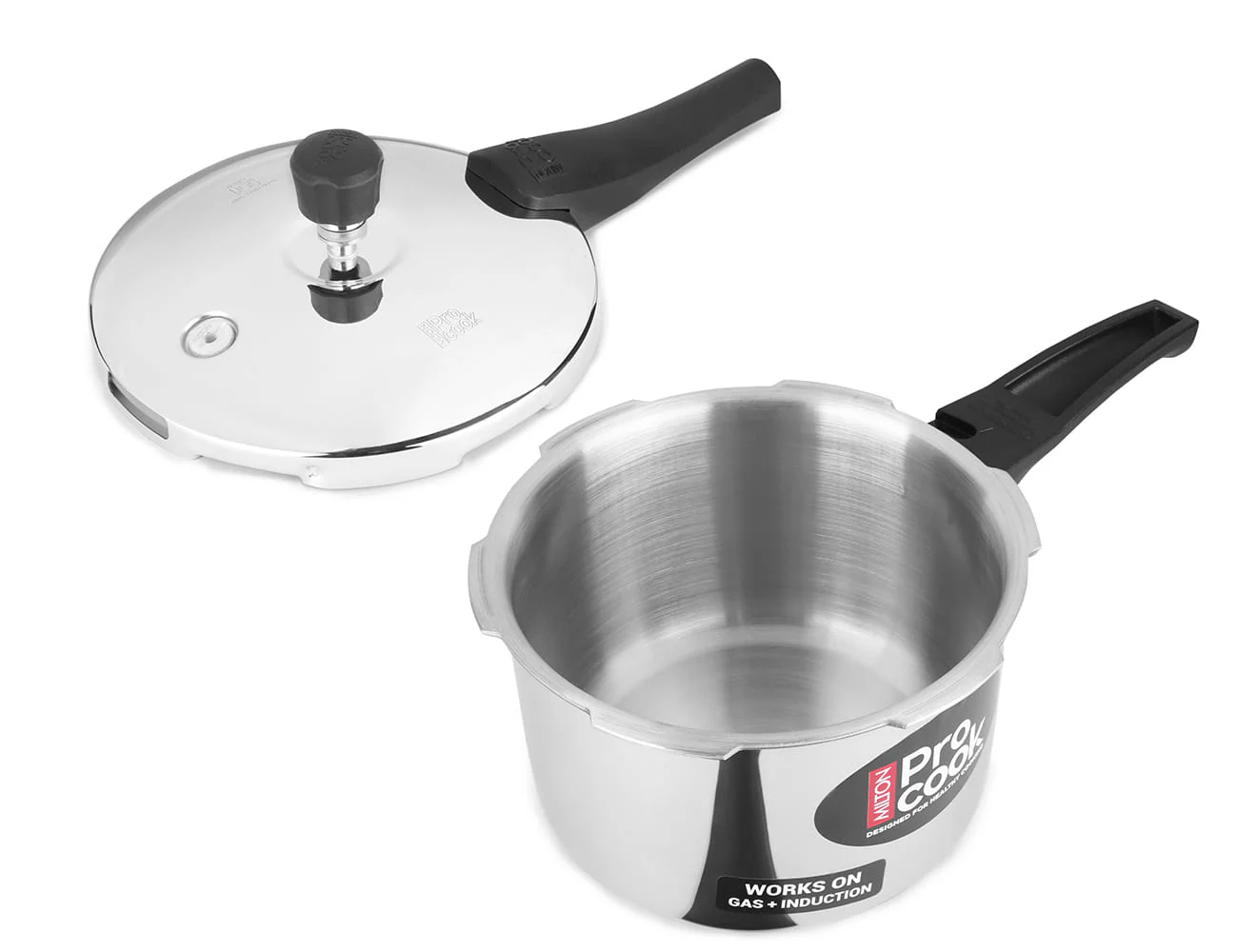 Stainless Steel Pressure Cooker Outer Lid (Milton Procook) - Image 8
