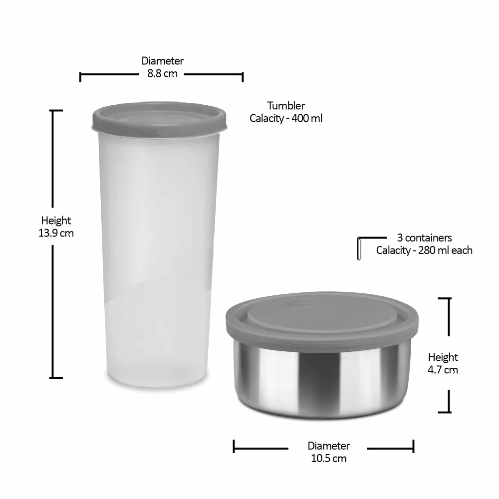 Steel Combi Lunchbox (Milton) - Image 5